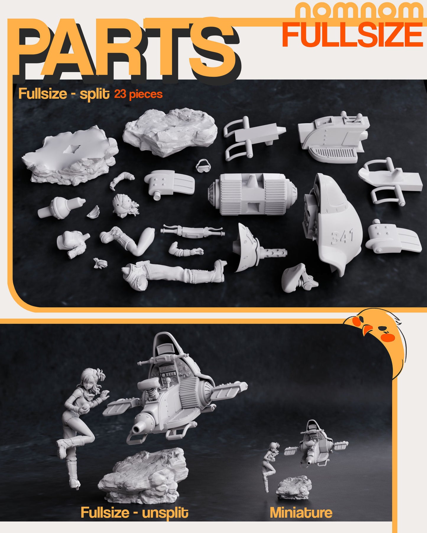 Bulma | Resin Model or Bust Kit | DIY Dragon Ball Genius Inventor