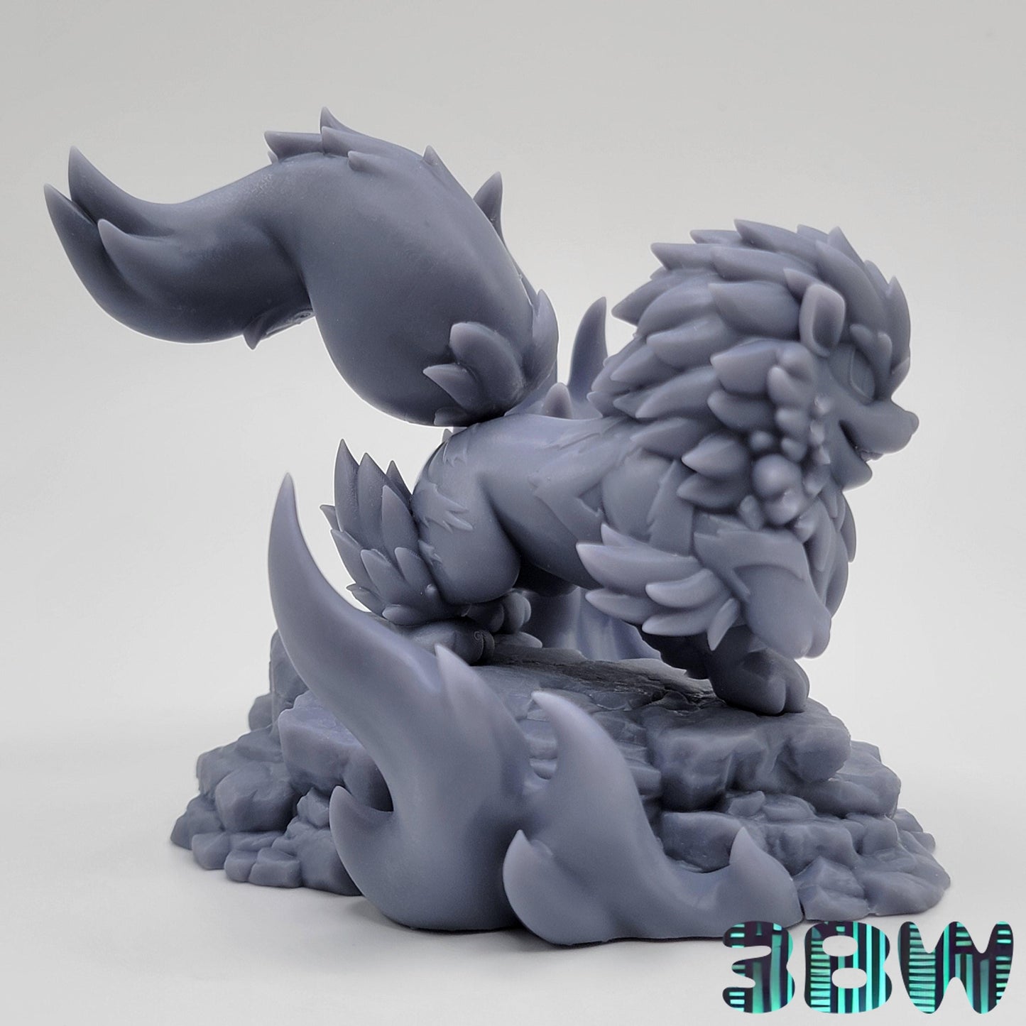 Chibi Arcanine | 3-Inch Resin Model Kit | DIY Pokemon Fire Beast