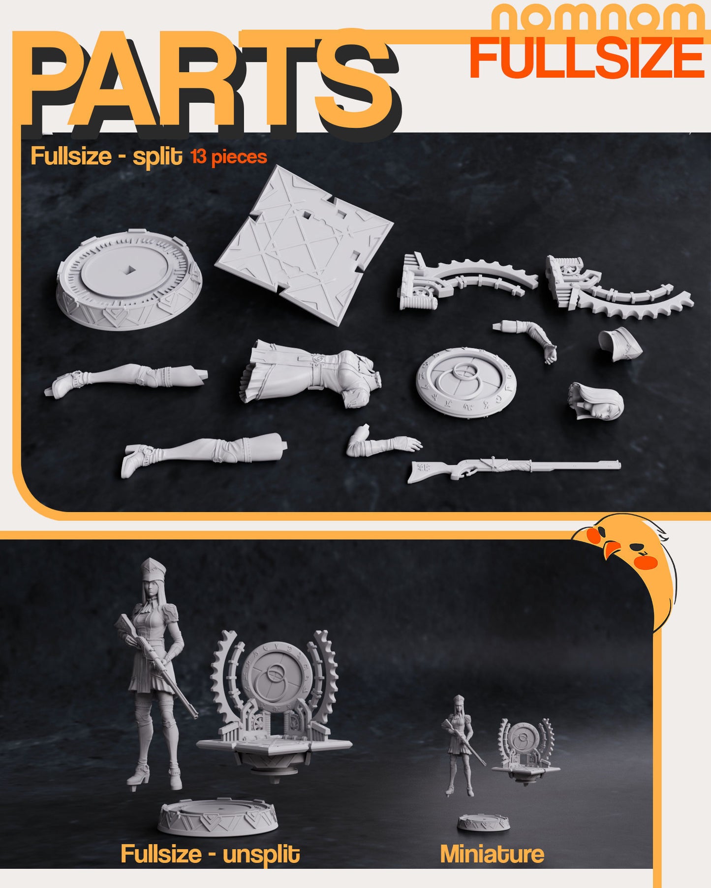 Caitlyn | 8.5-Inch Resin Model Kit | DIY Arcane Piltover Sheriff