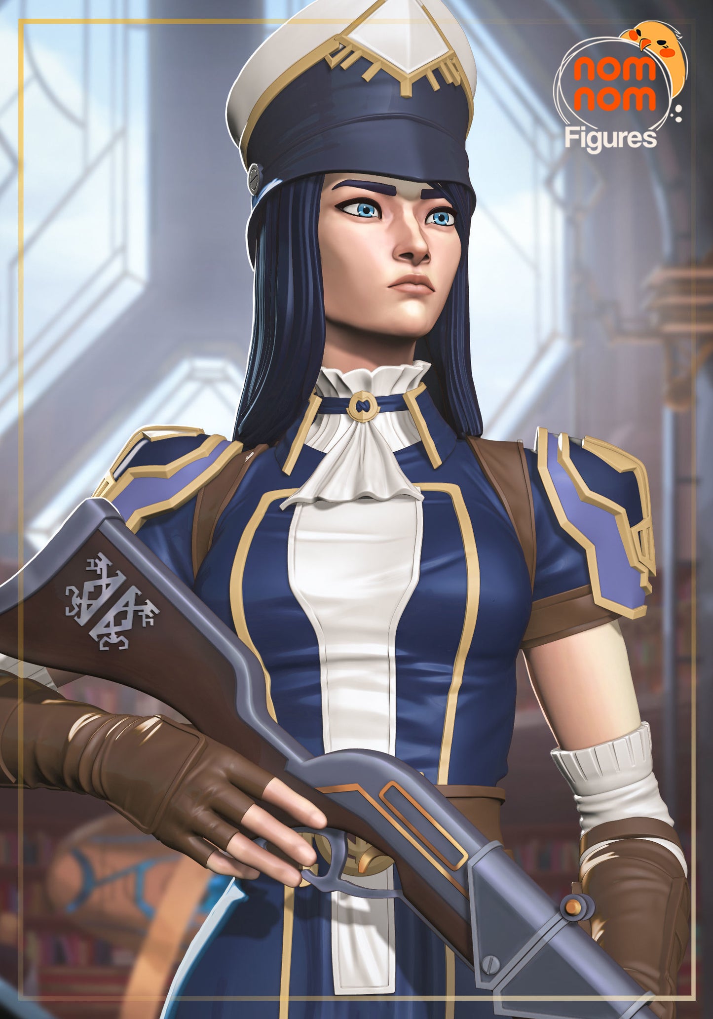 Caitlyn | 8.5-Inch Resin Model Kit | DIY Arcane Piltover Sheriff