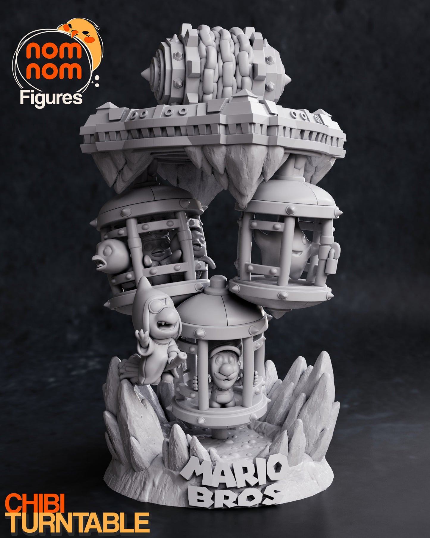 Super Mario Bros Prison Diorama | 5-Inch Resin Model Kit | DIY Nintendo Luigi & Lumalee