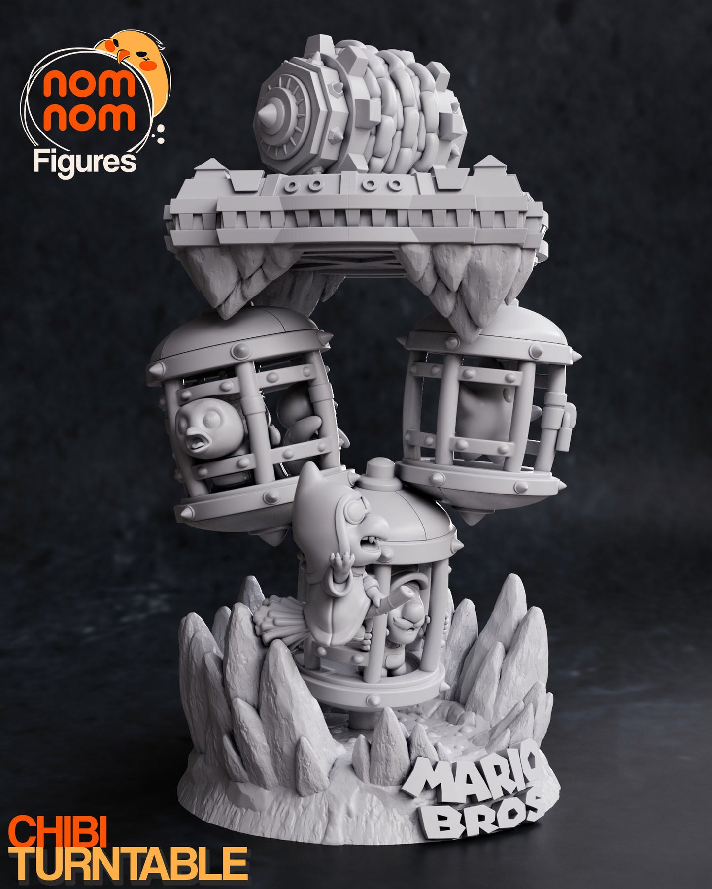 Super Mario Bros Prison Diorama | 5-Inch Resin Model Kit | DIY Nintendo Luigi & Lumalee