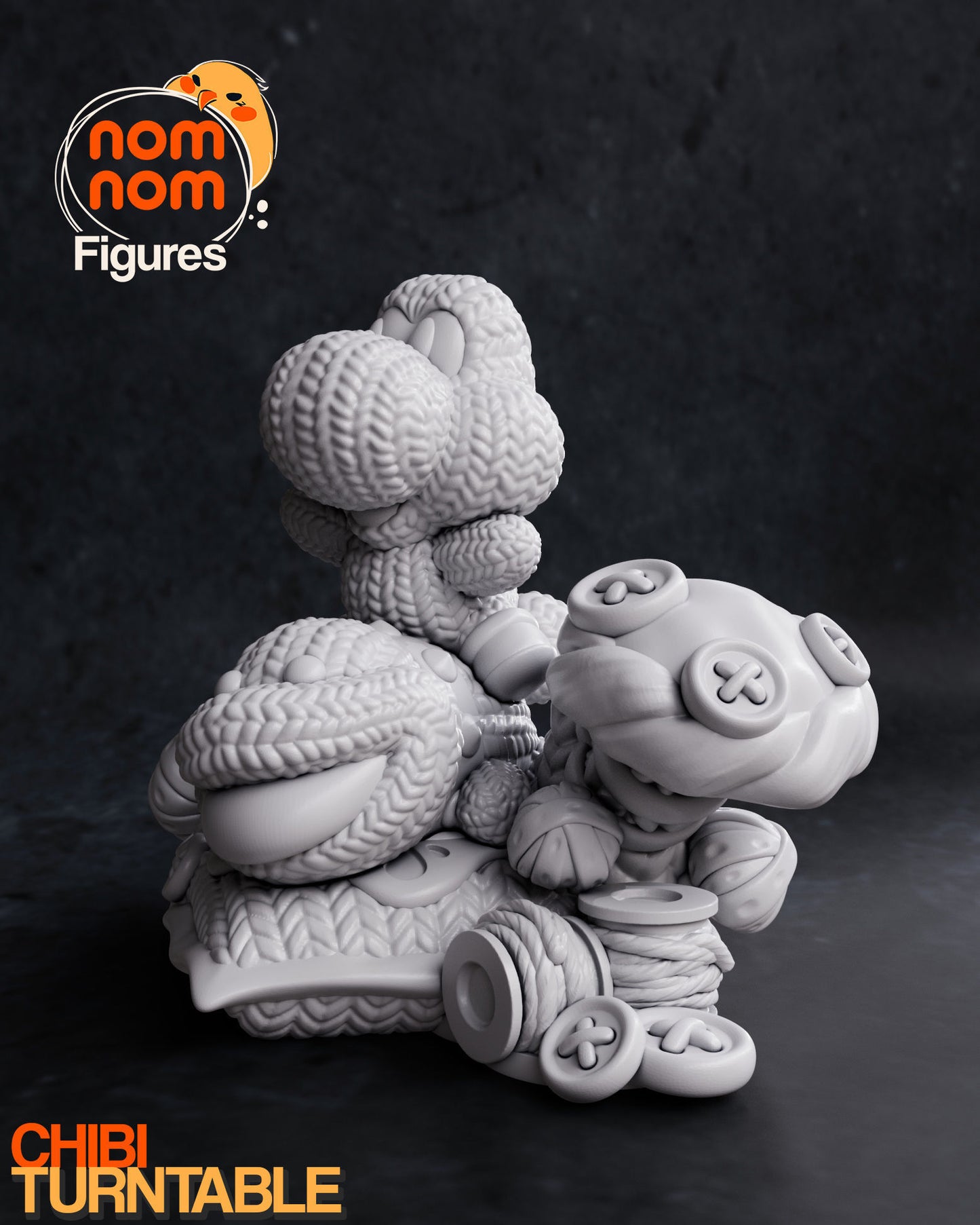 Chibi Yoshi | 2.5" Resin Model Kit | DIY Yoshi's Woolly World Adventure