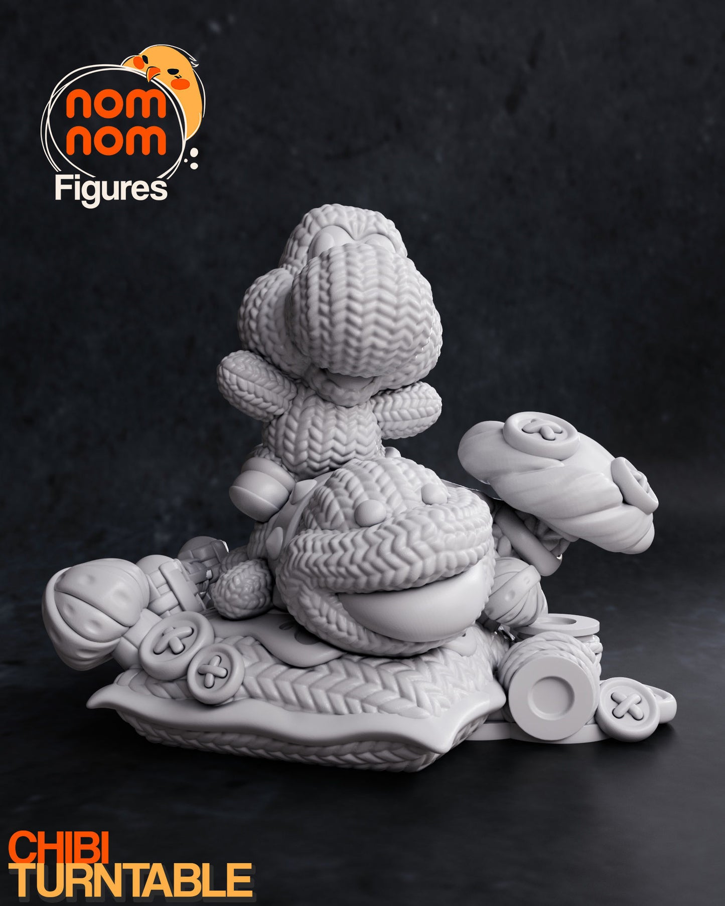 Chibi Yoshi | 2.5" Resin Model Kit | DIY Yoshi's Woolly World Adventure