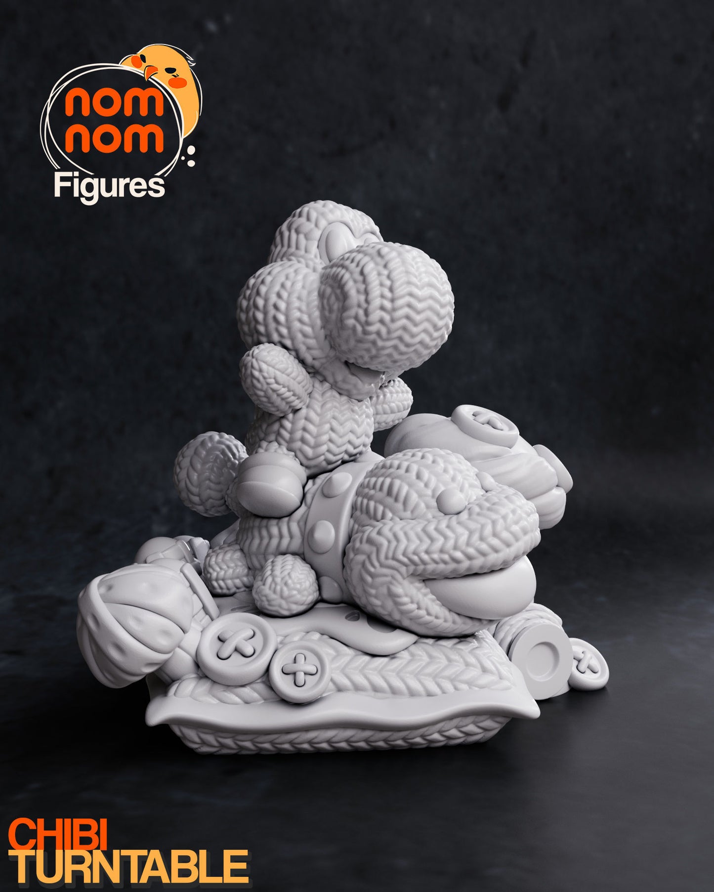 Chibi Yoshi | 2.5" Resin Model Kit | DIY Yoshi's Woolly World Adventure