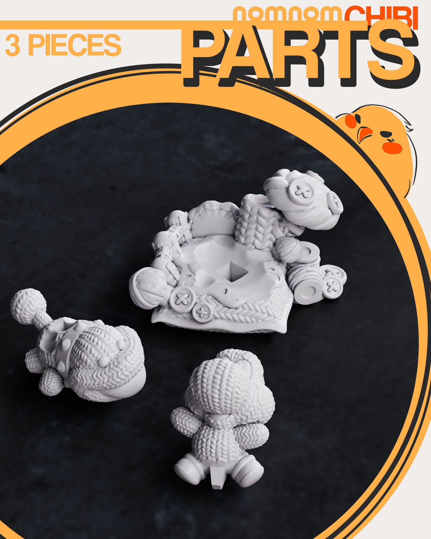 Chibi Yoshi | 2.5" Resin Model Kit | DIY Yoshi's Woolly World Adventure