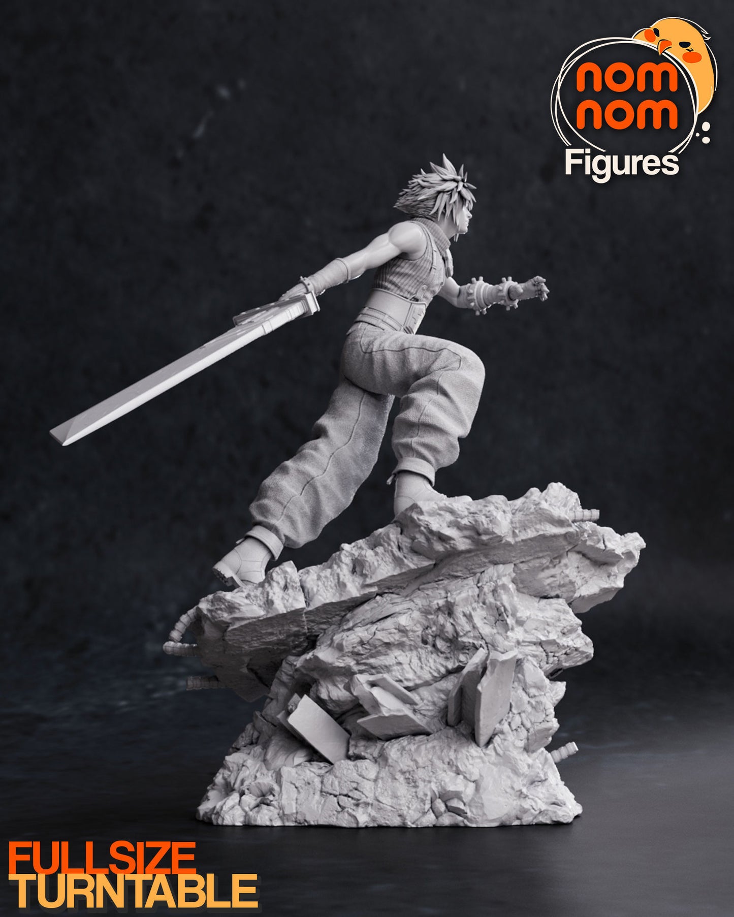 Cloud Strife | 9.5-Inch Resin Model Kit | DIY Final Fantasy VII Hero