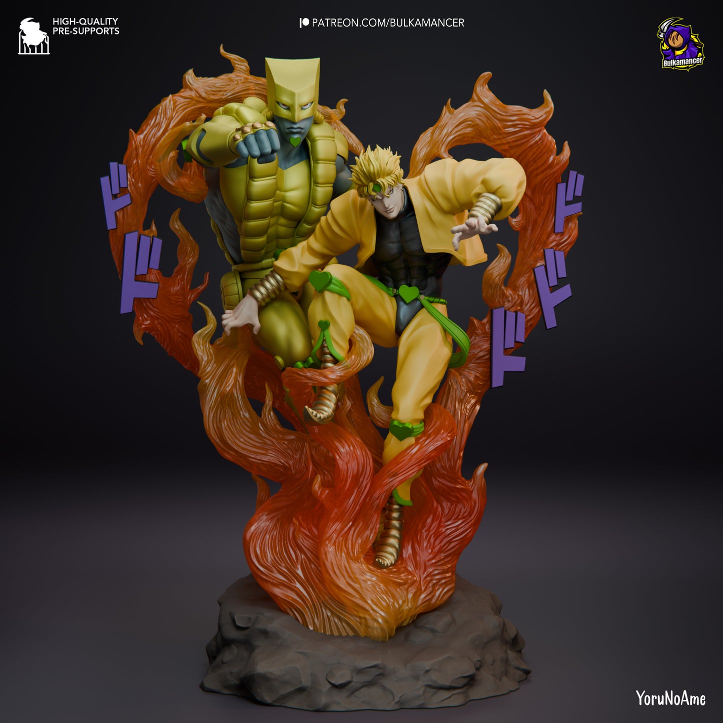 Dio and The World | 11.5-Inch Resin Model Kit | JoJo’s Bizarre Adventure Dio Brando