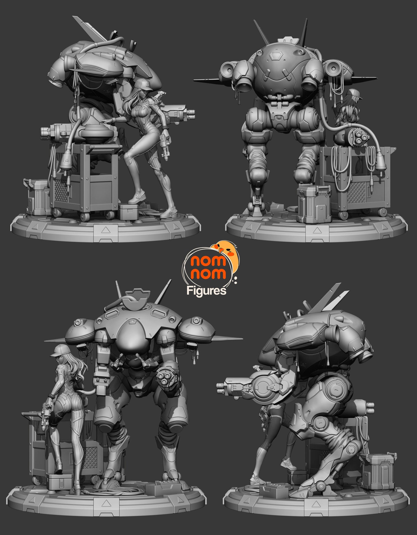 Dva/D.VA | 10-Inch Resin Model Kit | Overwatch Mech Pilot