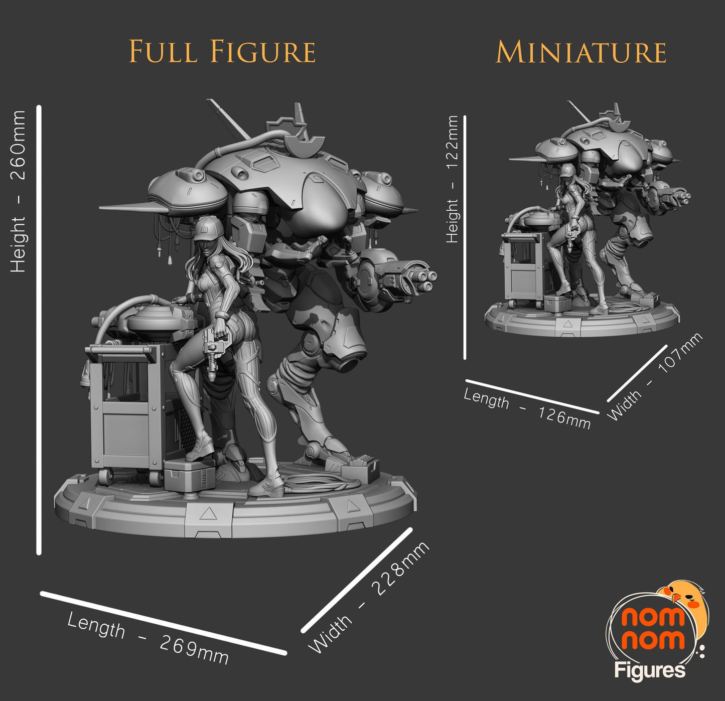 Dva/D.VA | 10-Inch Resin Model Kit | Overwatch Mech Pilot