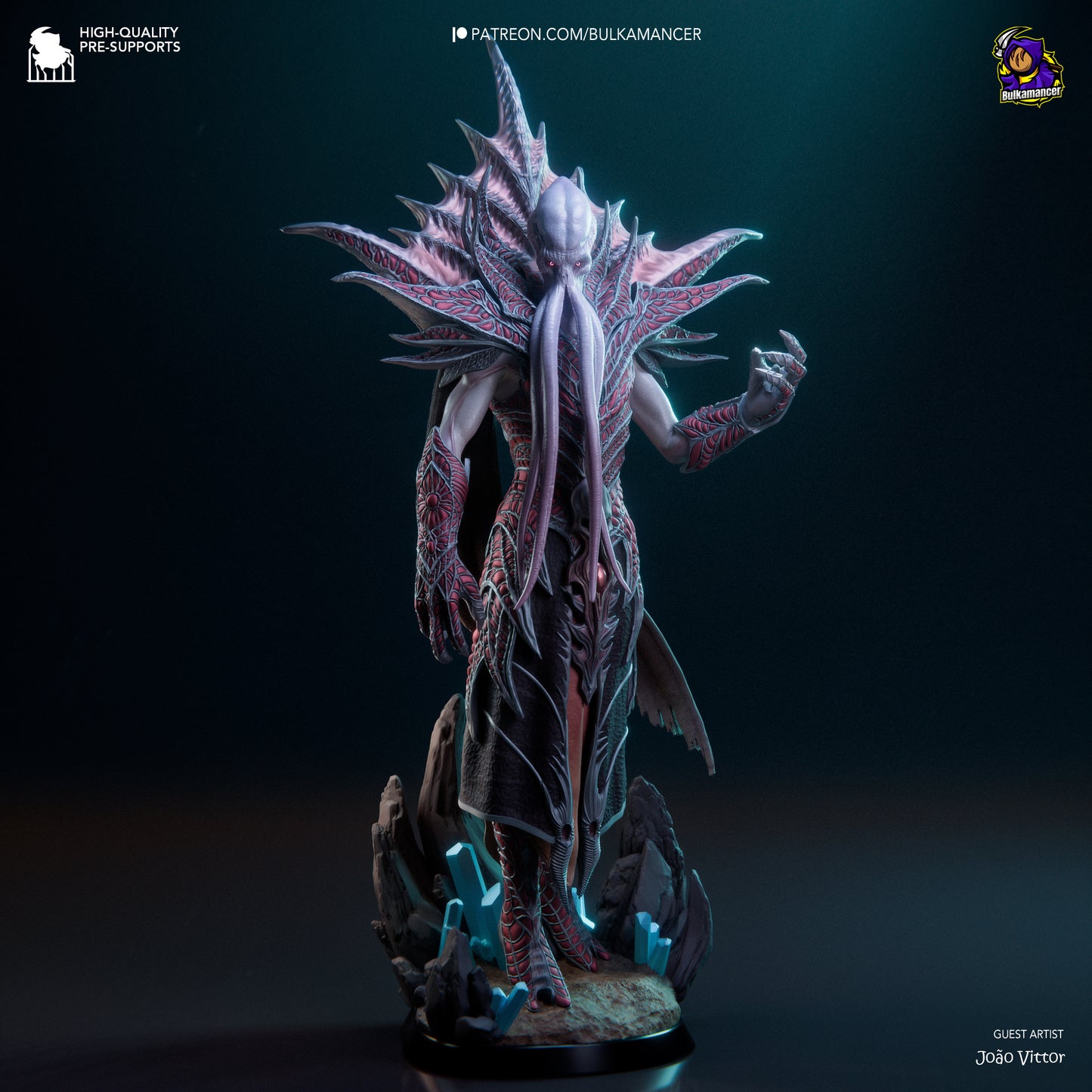 The Emperor | 14.5-Inch Resin Model Kit | BG3 Baldur’s Gate Mind Flayer