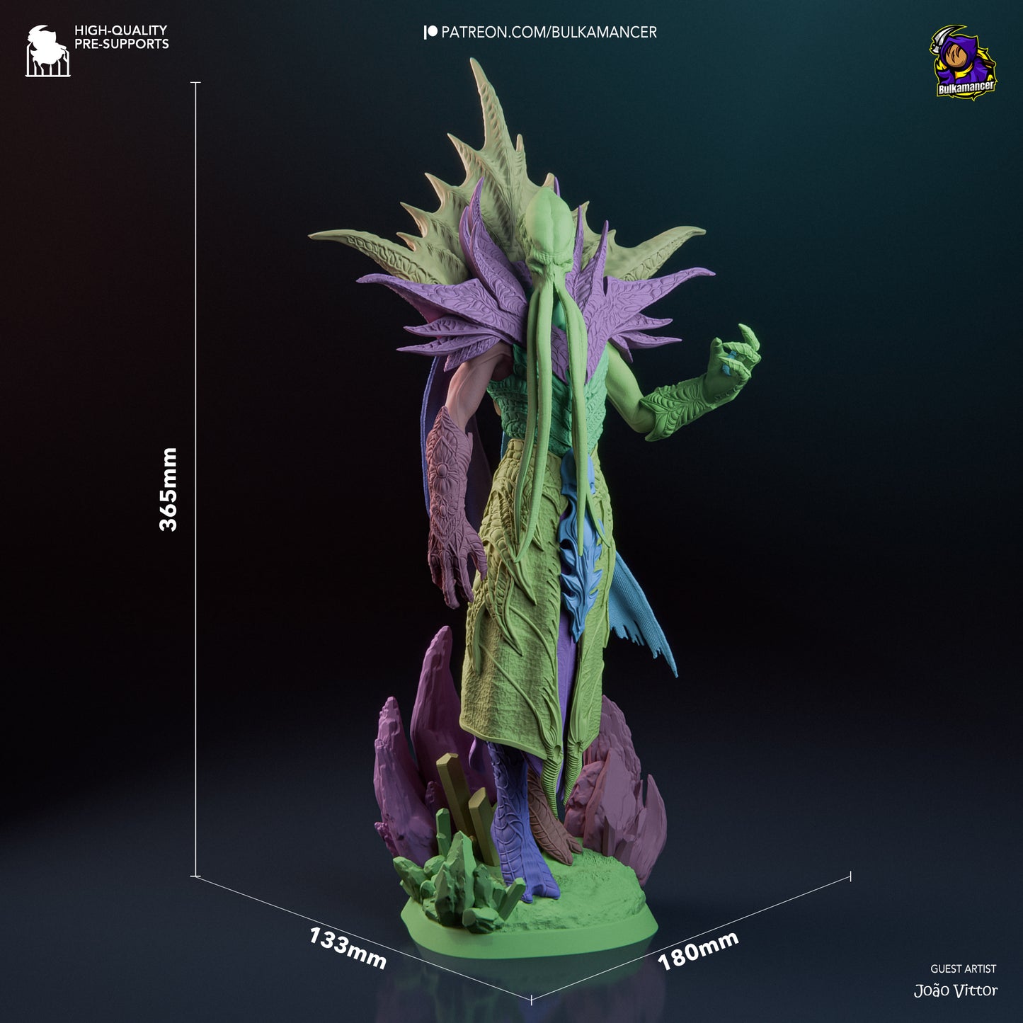 The Emperor | 14.5-Inch Resin Model Kit | BG3 Baldur’s Gate Mind Flayer