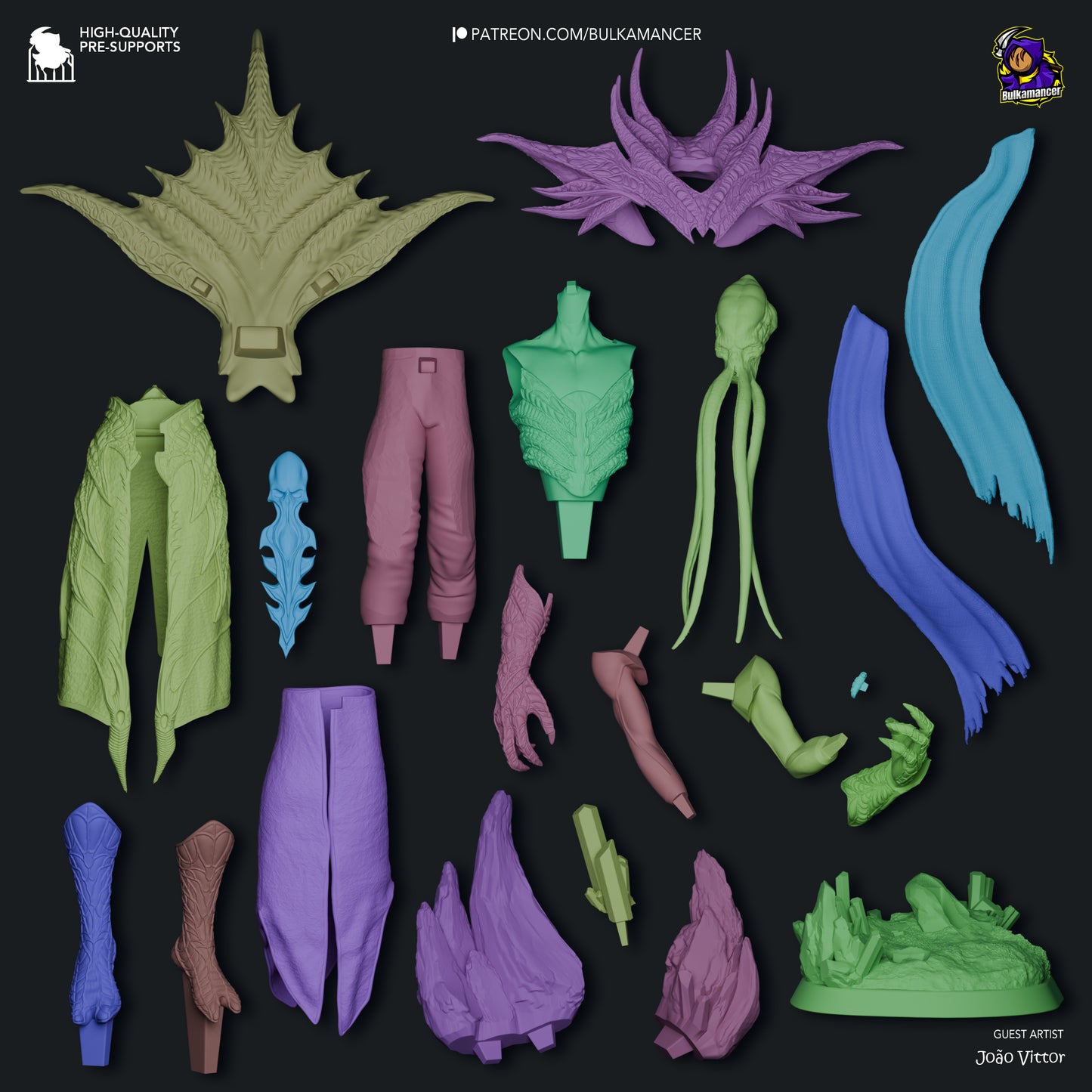 The Emperor | 14.5-Inch Resin Model Kit | BG3 Baldur’s Gate Mind Flayer