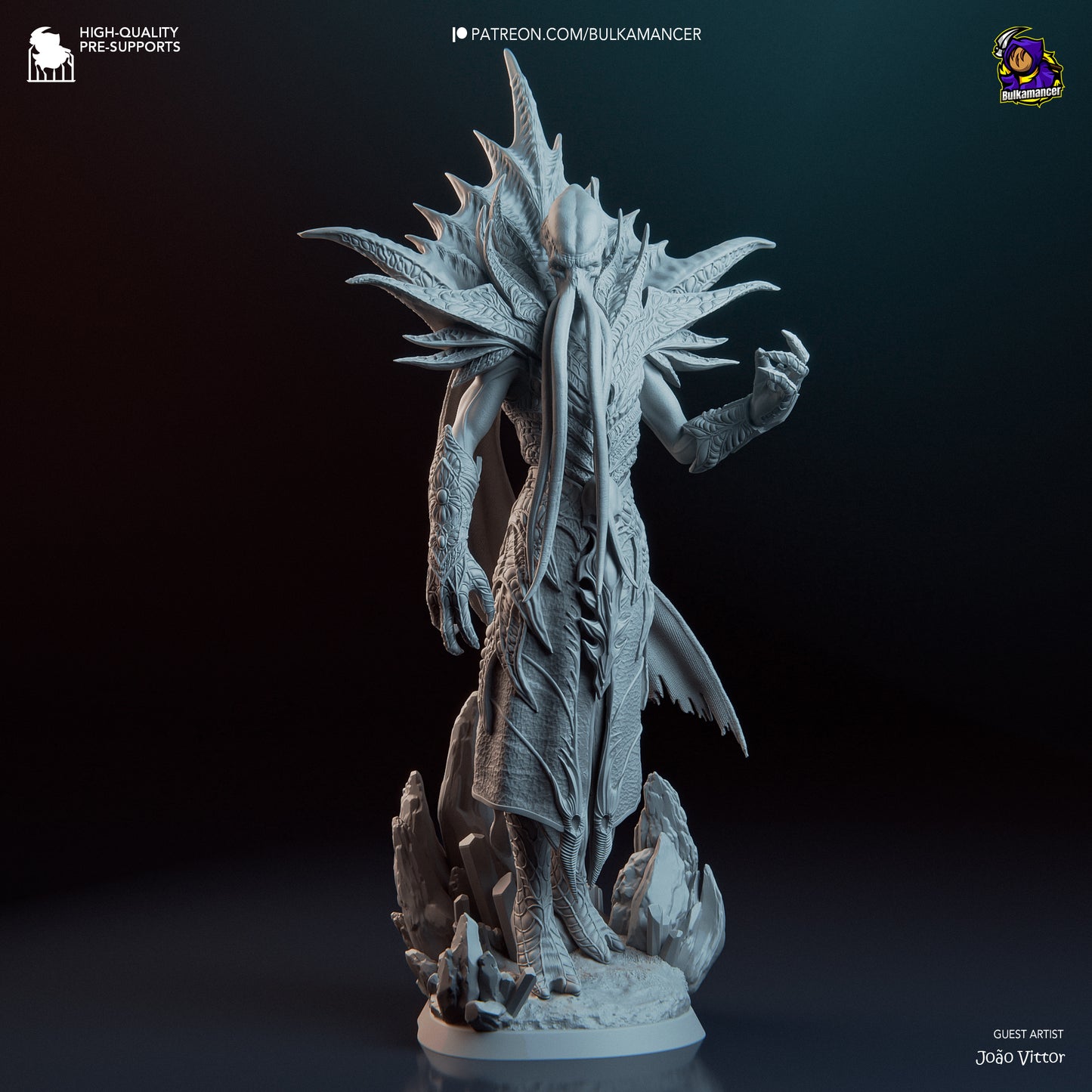 The Emperor | 14.5-Inch Resin Model Kit | BG3 Baldur’s Gate Mind Flayer