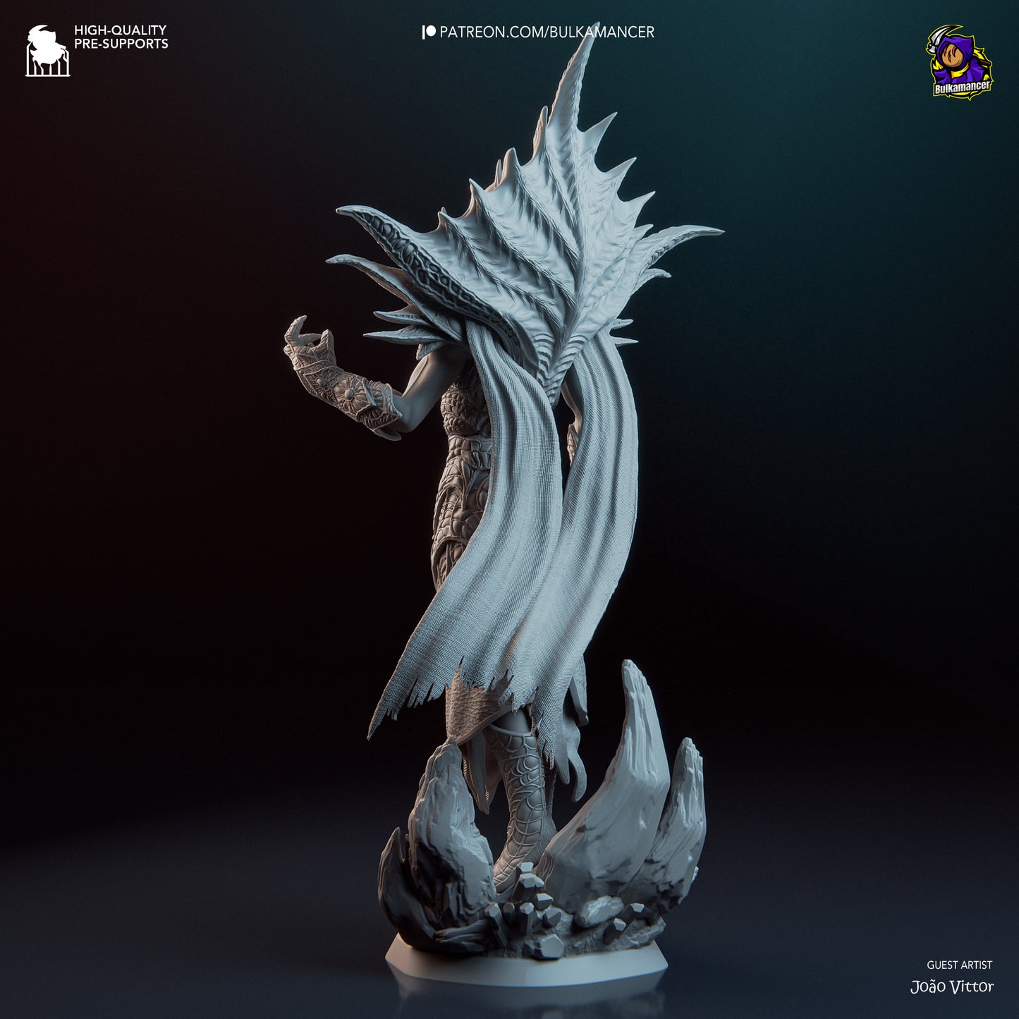 The Emperor | 14.5-Inch Resin Model Kit | BG3 Baldur’s Gate Mind Flayer