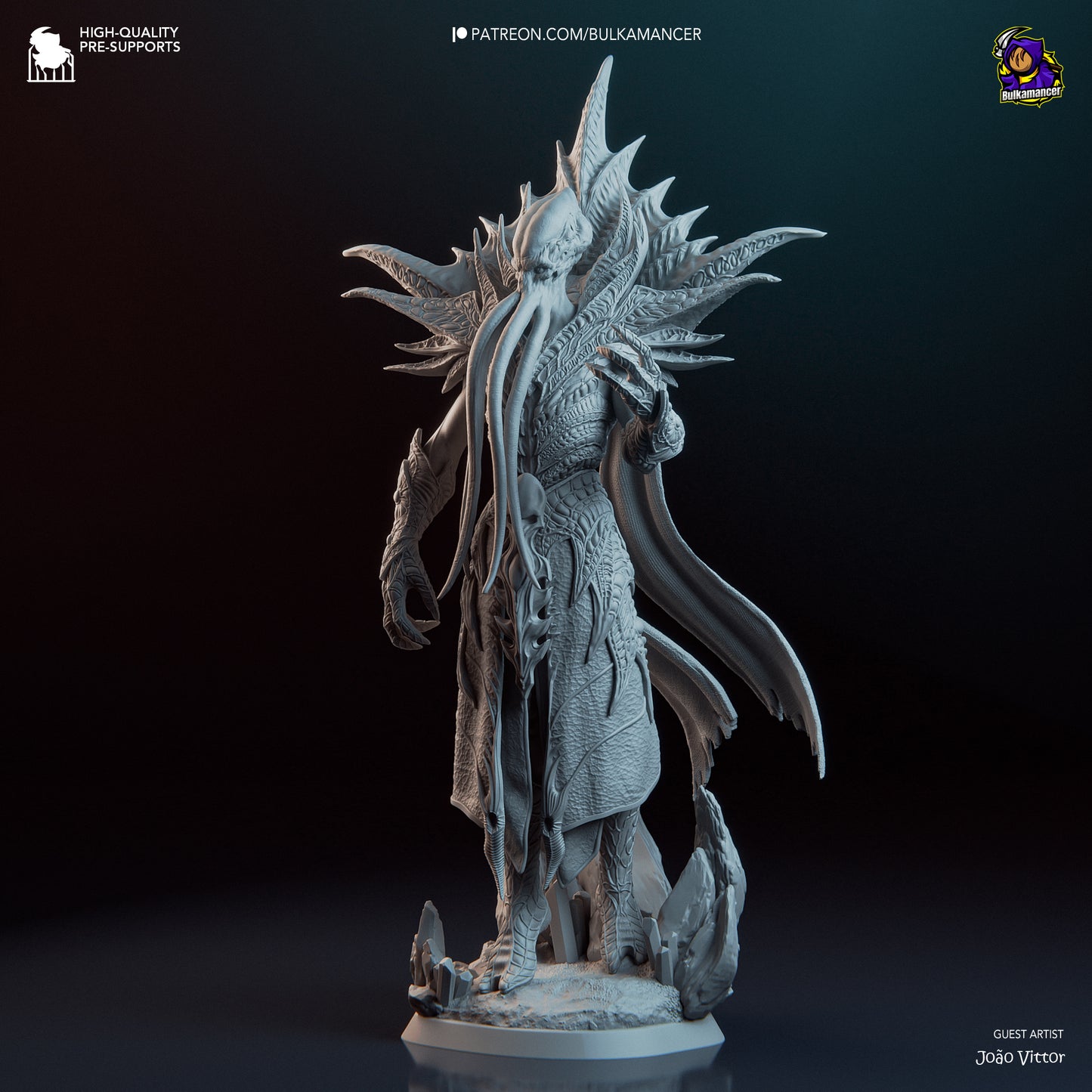 The Emperor | 14.5-Inch Resin Model Kit | BG3 Baldur’s Gate Mind Flayer