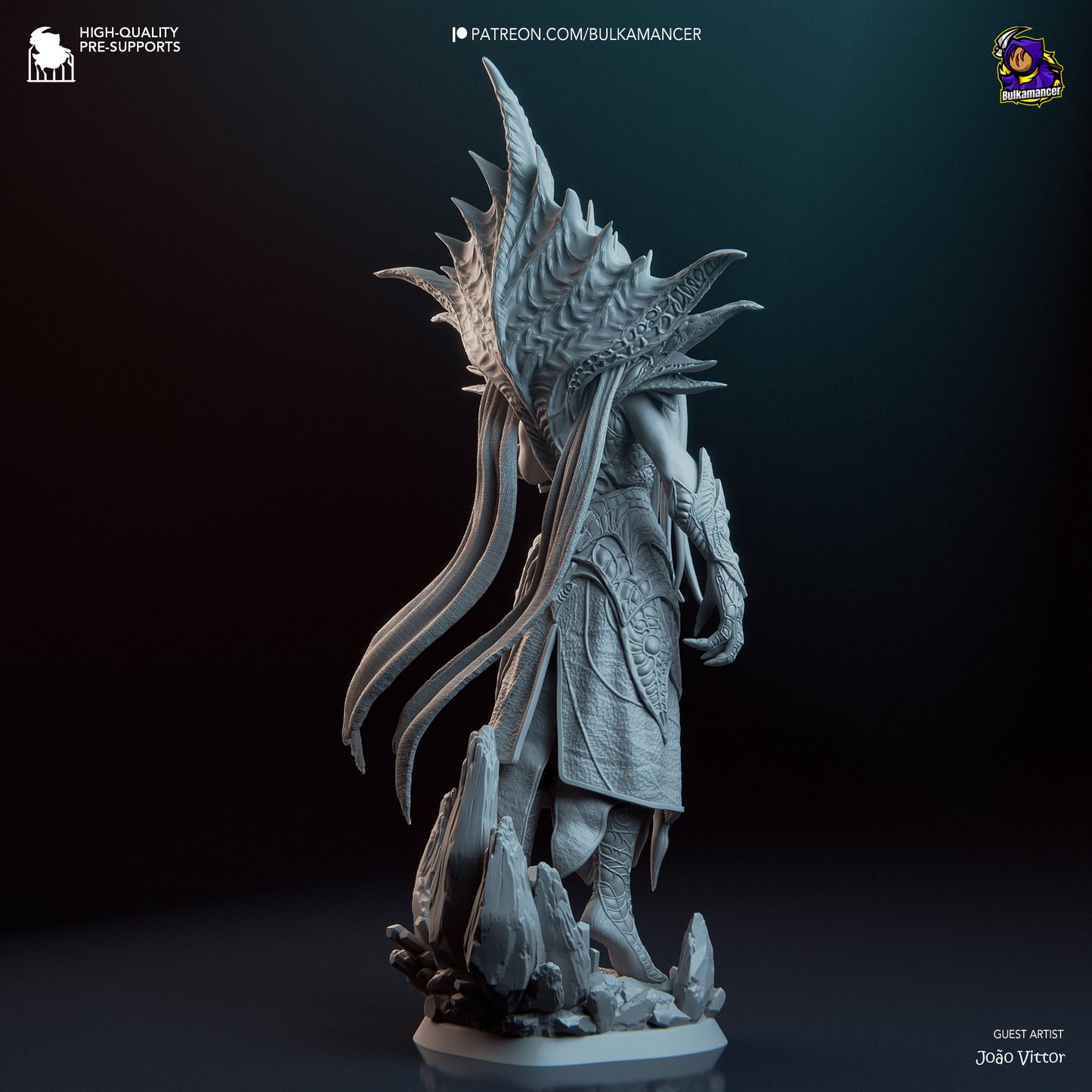 The Emperor | 14.5-Inch Resin Model Kit | BG3 Baldur’s Gate Mind Flayer