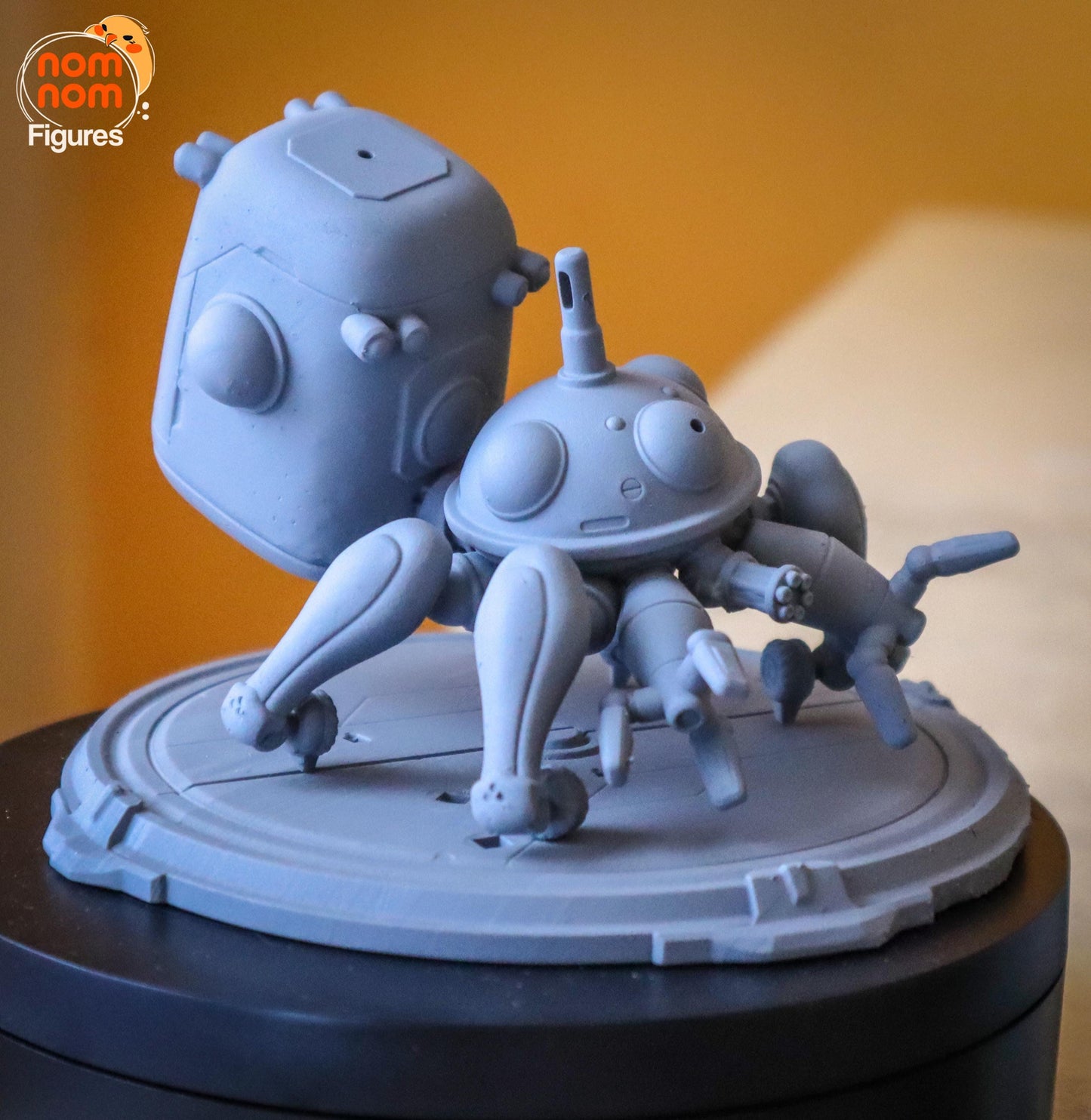 Chibi Motoko Kusanagi and Tachikoma | 3-Inch Resin Model Kit | DIY Ghost in the Shell