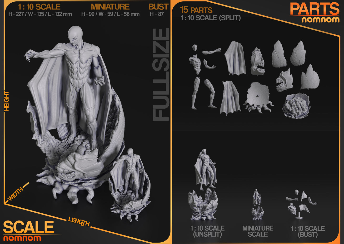 Femto | Resin Model or Bust Kit | DIY Berserk God Hand Incarnation
