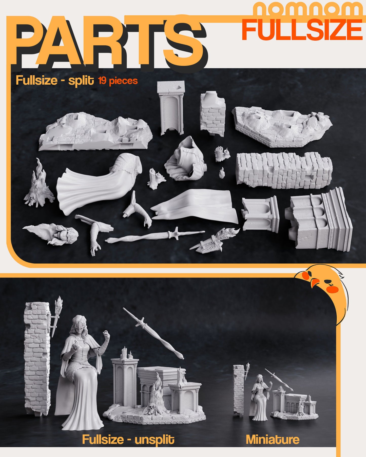 Fire Keeper | 7.5-Inch Resin Model Kit | DIY Dark Souls III Shrine Maiden