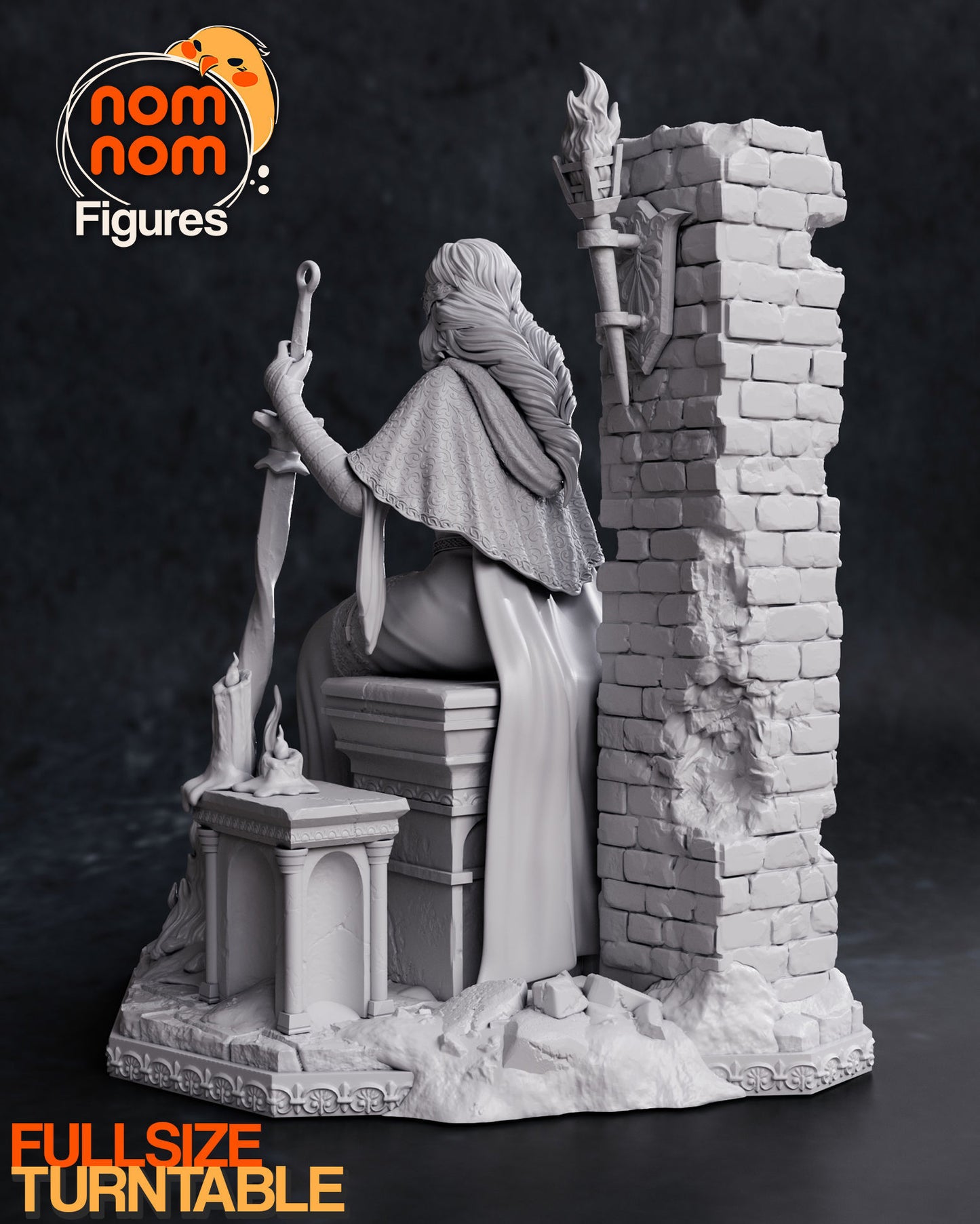 Fire Keeper | 7.5-Inch Resin Model Kit | DIY Dark Souls III Shrine Maiden