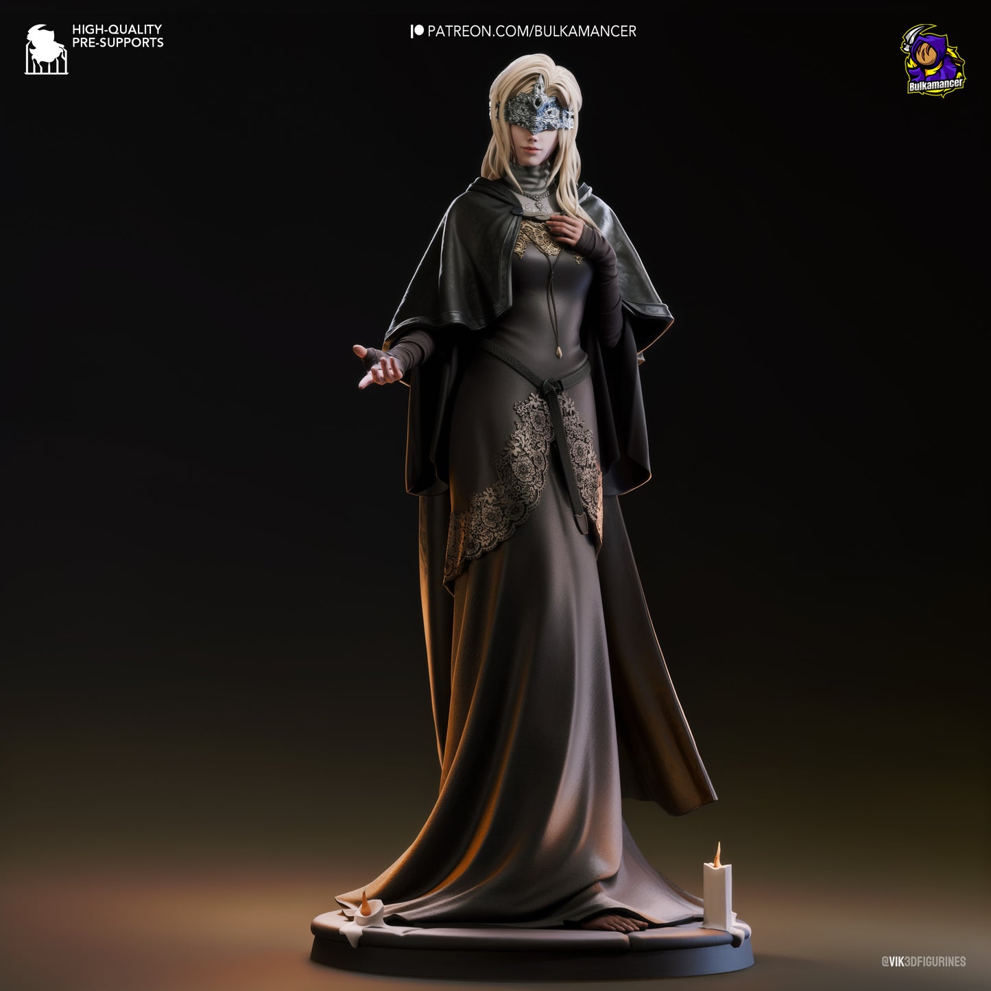 Fire Keeper | 9.5-Inch Resin Model Kit | Dark Souls 3 Ashen Flame Guide