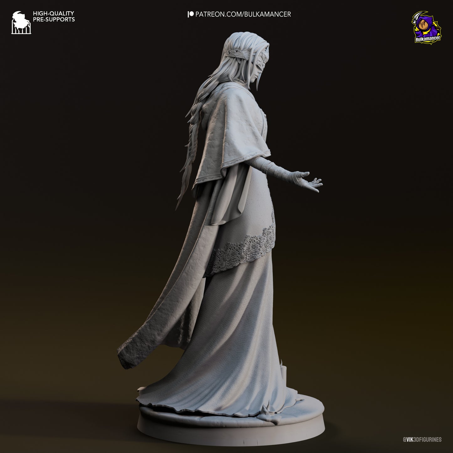 Fire Keeper | 9.5-Inch Resin Model Kit | Dark Souls 3 Ashen Flame Guide