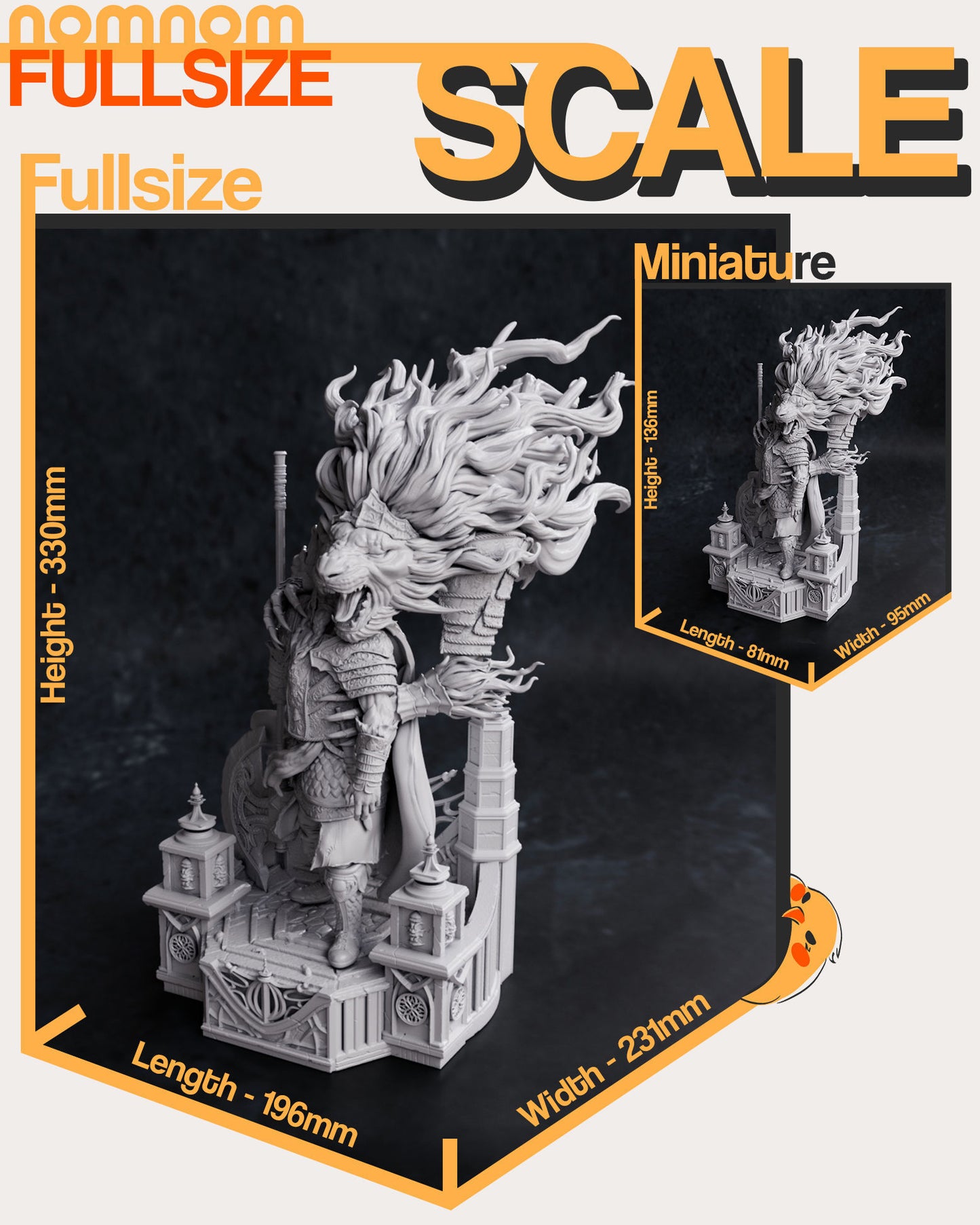Godfrey | 13-Inch Resin Model Kit | DIY Elden Ring First Elden Lord