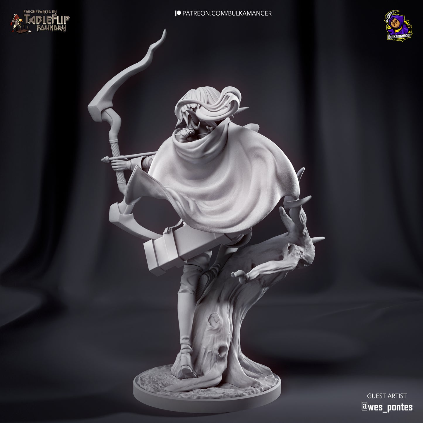 Hi-Elf Archer | 10-Inch Resin Model Kit | Goblin Slayer Sharpshooter