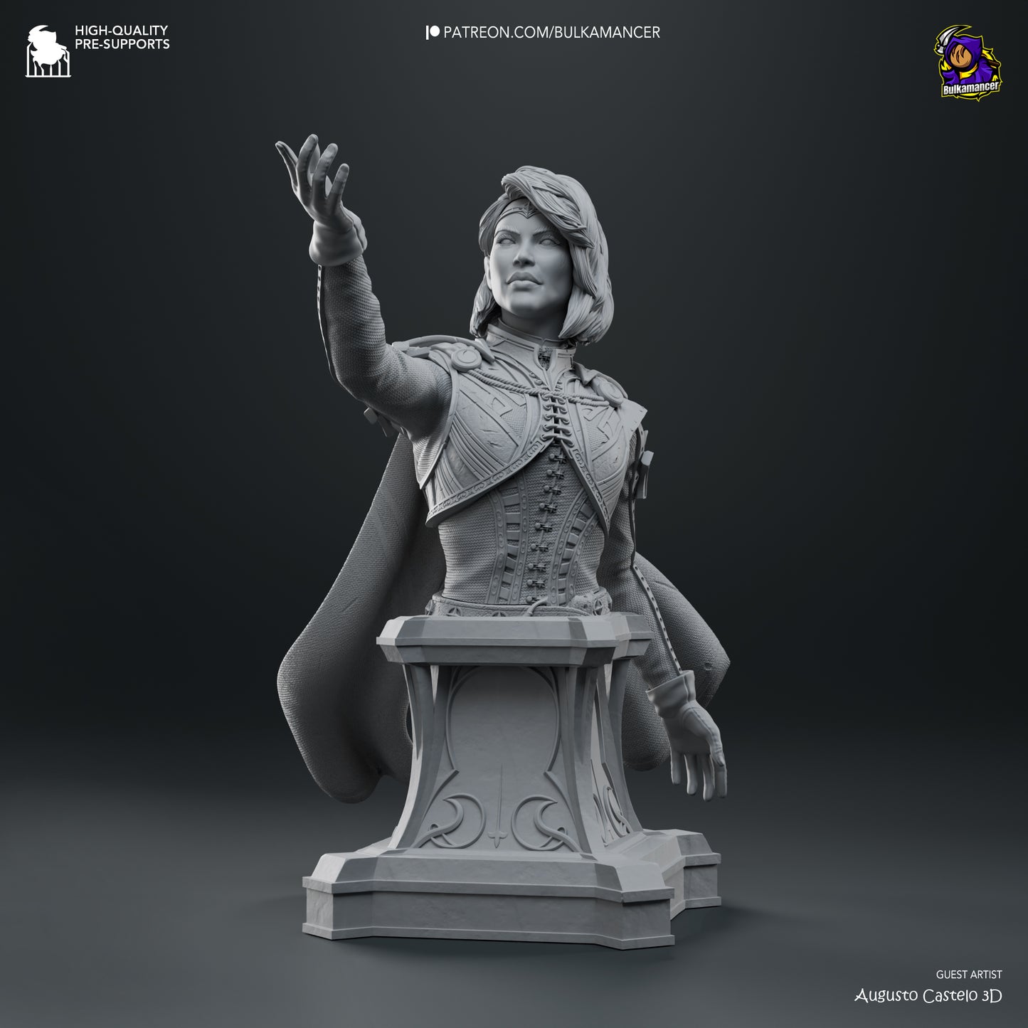 Isobel | Resin Model or Bust Kit | DIY Baldur's Gate 3 Selunite Cleric