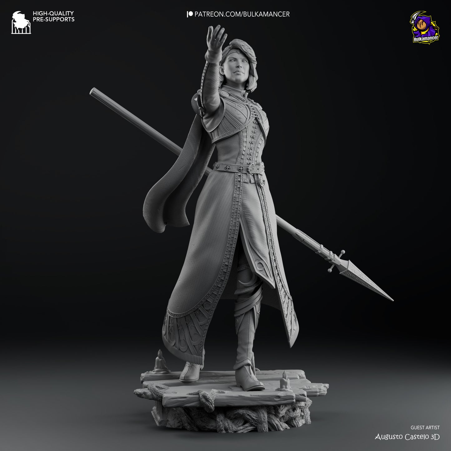 Isobel | Resin Model or Bust Kit | DIY Baldur's Gate 3 Selunite Cleric