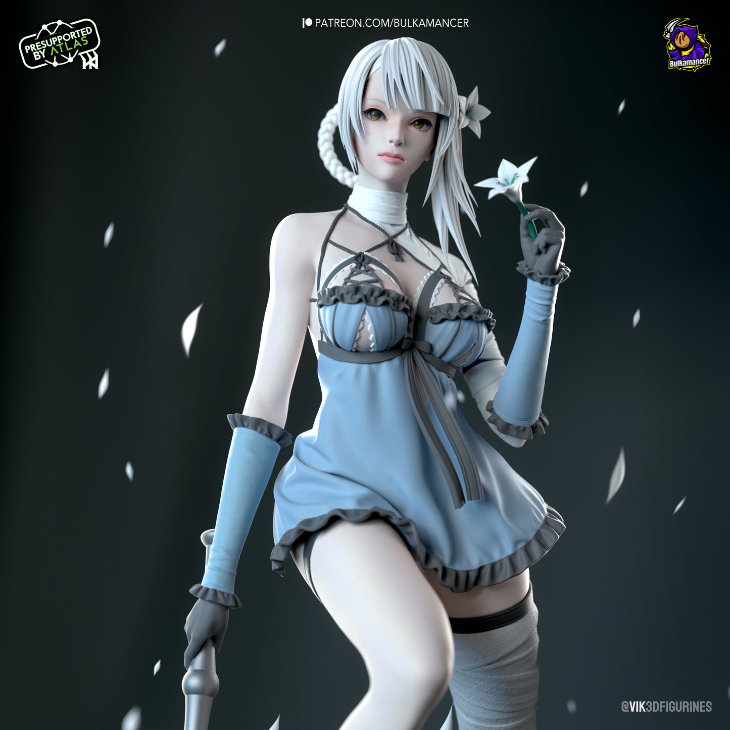 Kaine | 8-Inch Resin Model Kit | NieR Automata Cursed Blades & Sharp Tongue