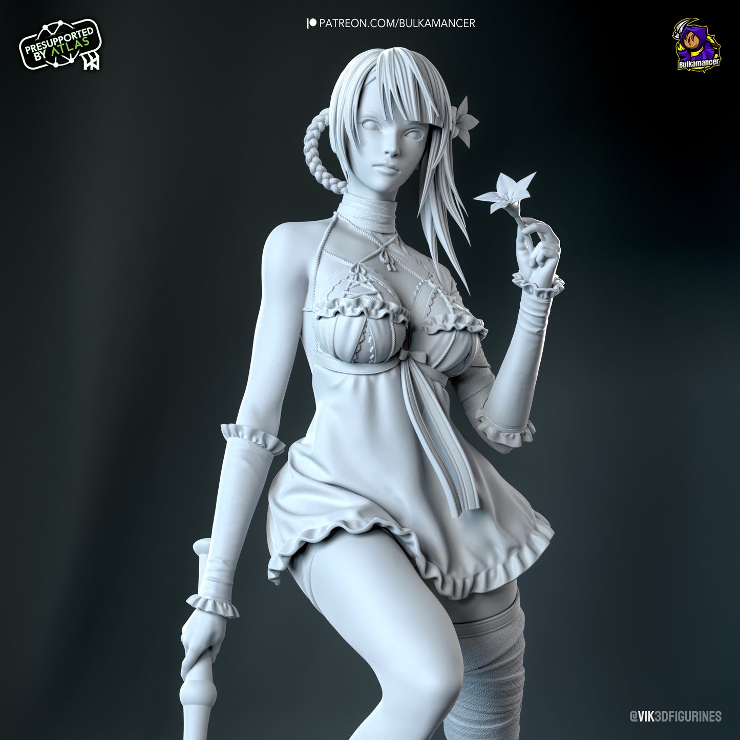 Kaine | 8-Inch Resin Model Kit | NieR Automata Cursed Blades & Sharp Tongue