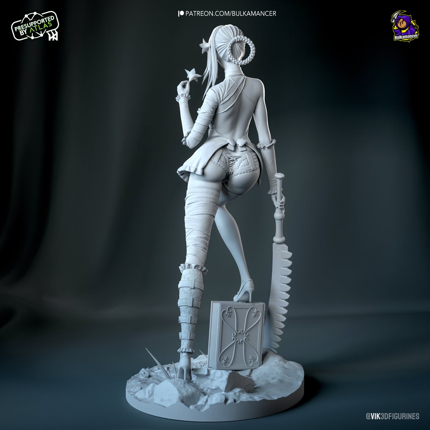 Kaine | 8-Inch Resin Model Kit | NieR Automata Cursed Blades & Sharp Tongue