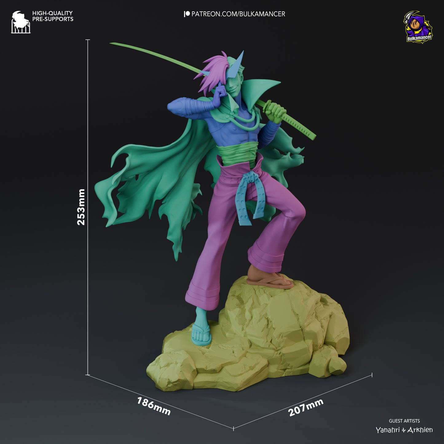 Kamina | 10-Inch Resin Model Kit | Gurren Lagann Brigade Leader