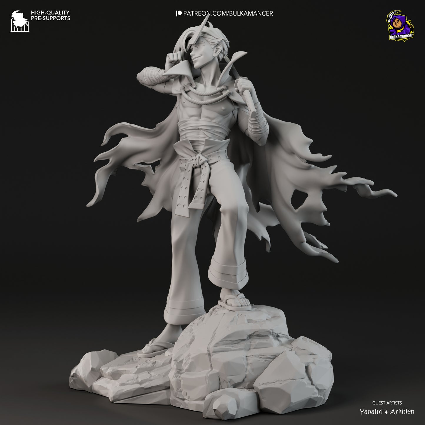 Kamina | 10-Inch Resin Model Kit | Gurren Lagann Brigade Leader