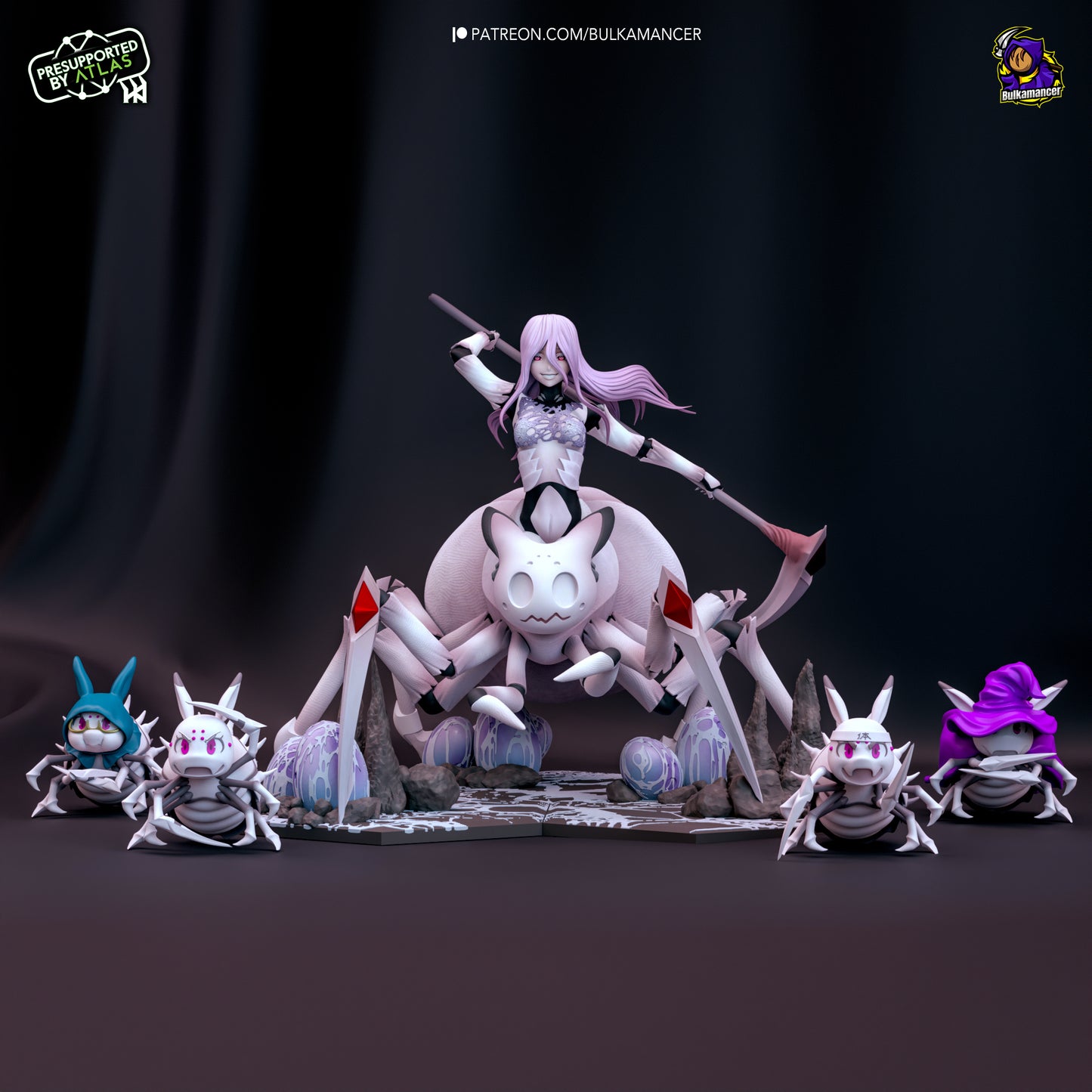 Kumoko and Chibi Spiders | 9.5-Inch Resin Model Kit | So I’m a Spider, So What?