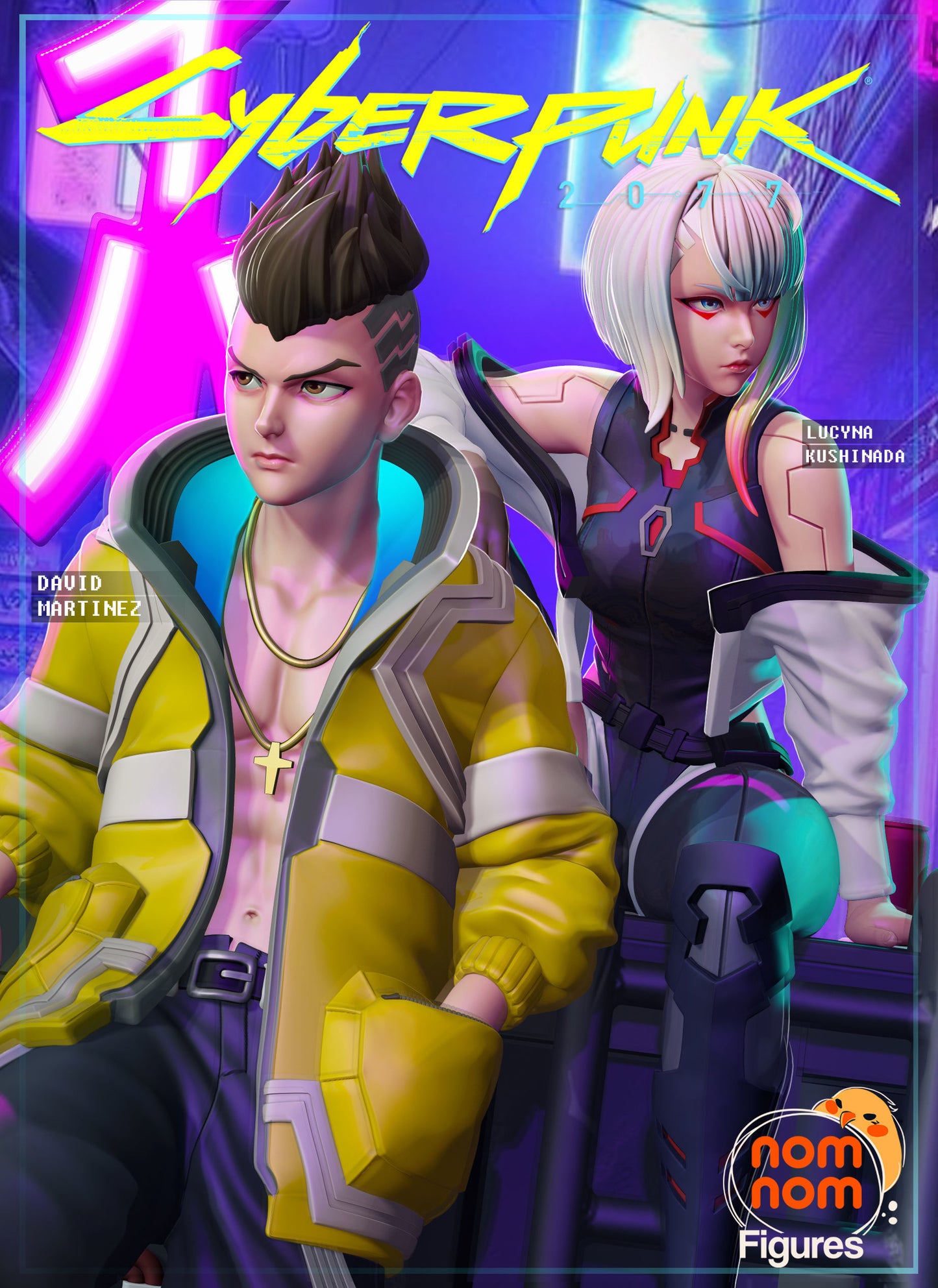Lucy x David | 9.5-Inch Resin Model Kit | DIY Cyberpunk Edgerunners Tragic Romance