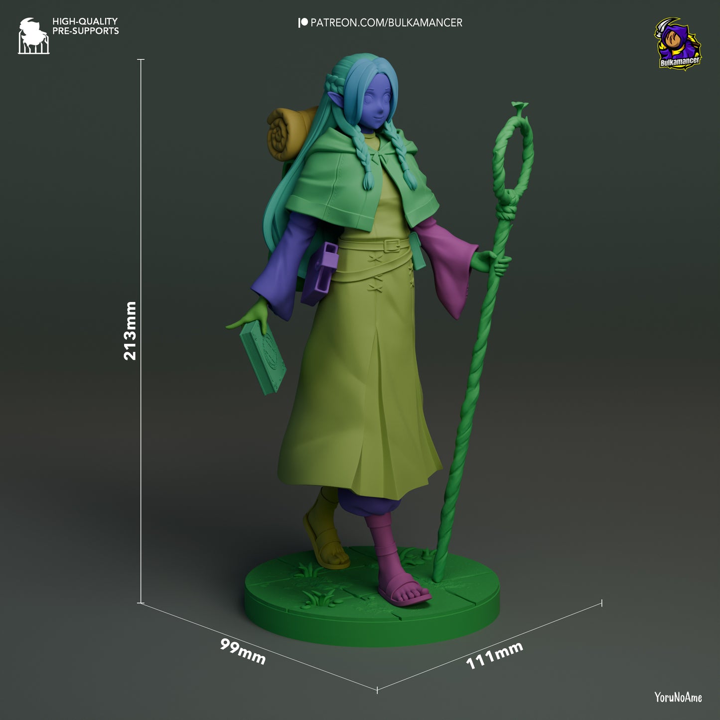 Marcille | 8.5-Inch Resin Model Kit | Dungeon Meshi Elf Mage with Cooking Regrets
