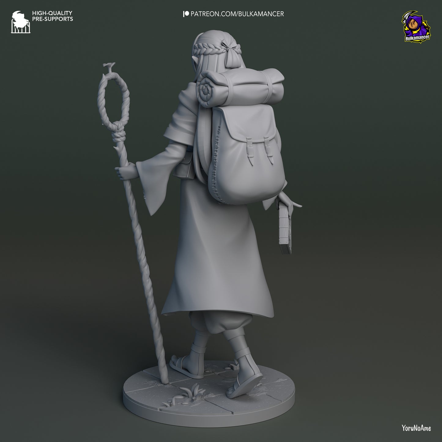 Marcille | 8.5-Inch Resin Model Kit | Dungeon Meshi Elf Mage with Cooking Regrets