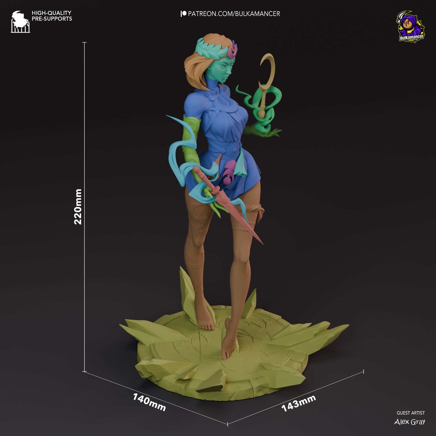 Melinoe | 8.5-Inch Resin Model Kit | Hades II Witch of the Crossroads
