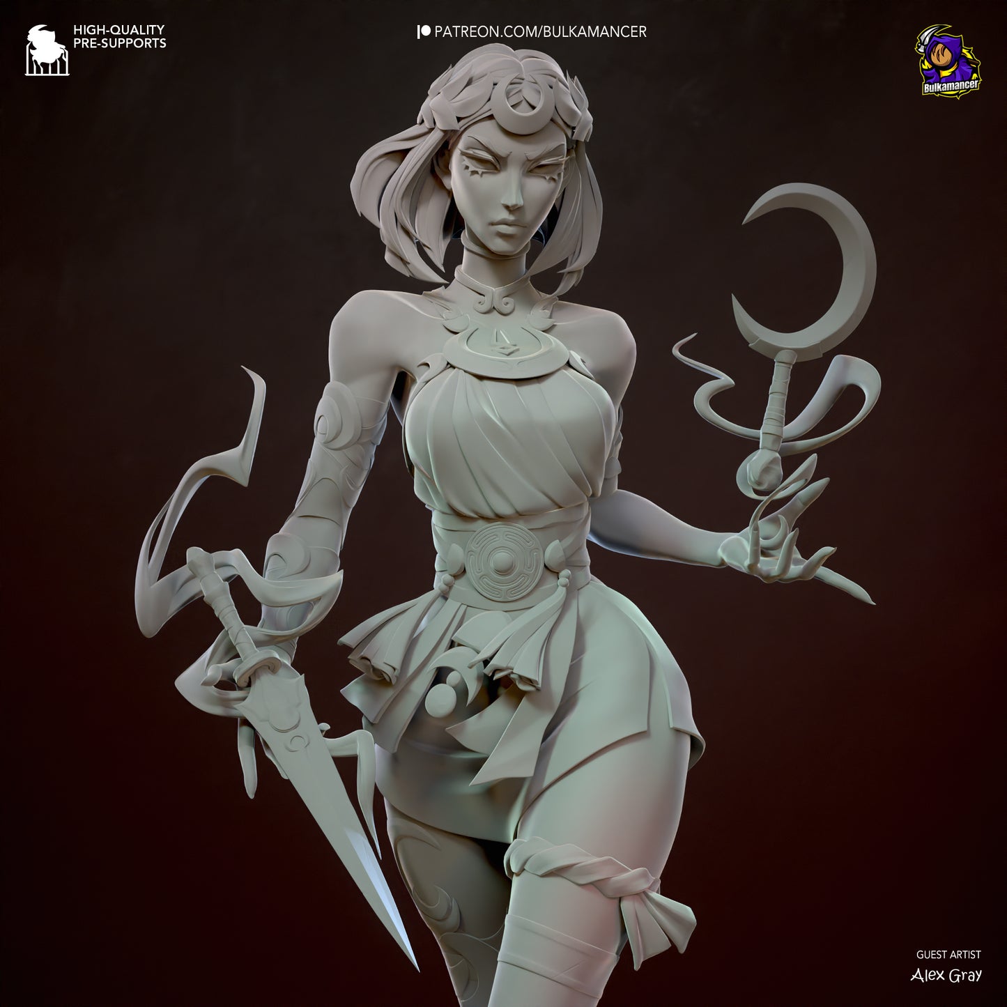 Melinoe | 8.5-Inch Resin Model Kit | Hades II Witch of the Crossroads