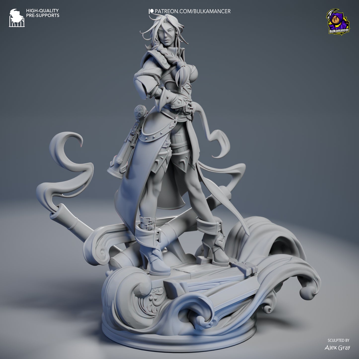 Miss Fortune | 11-Inch Resin Model Kit | League of Legends Pirate Bounty Hunter