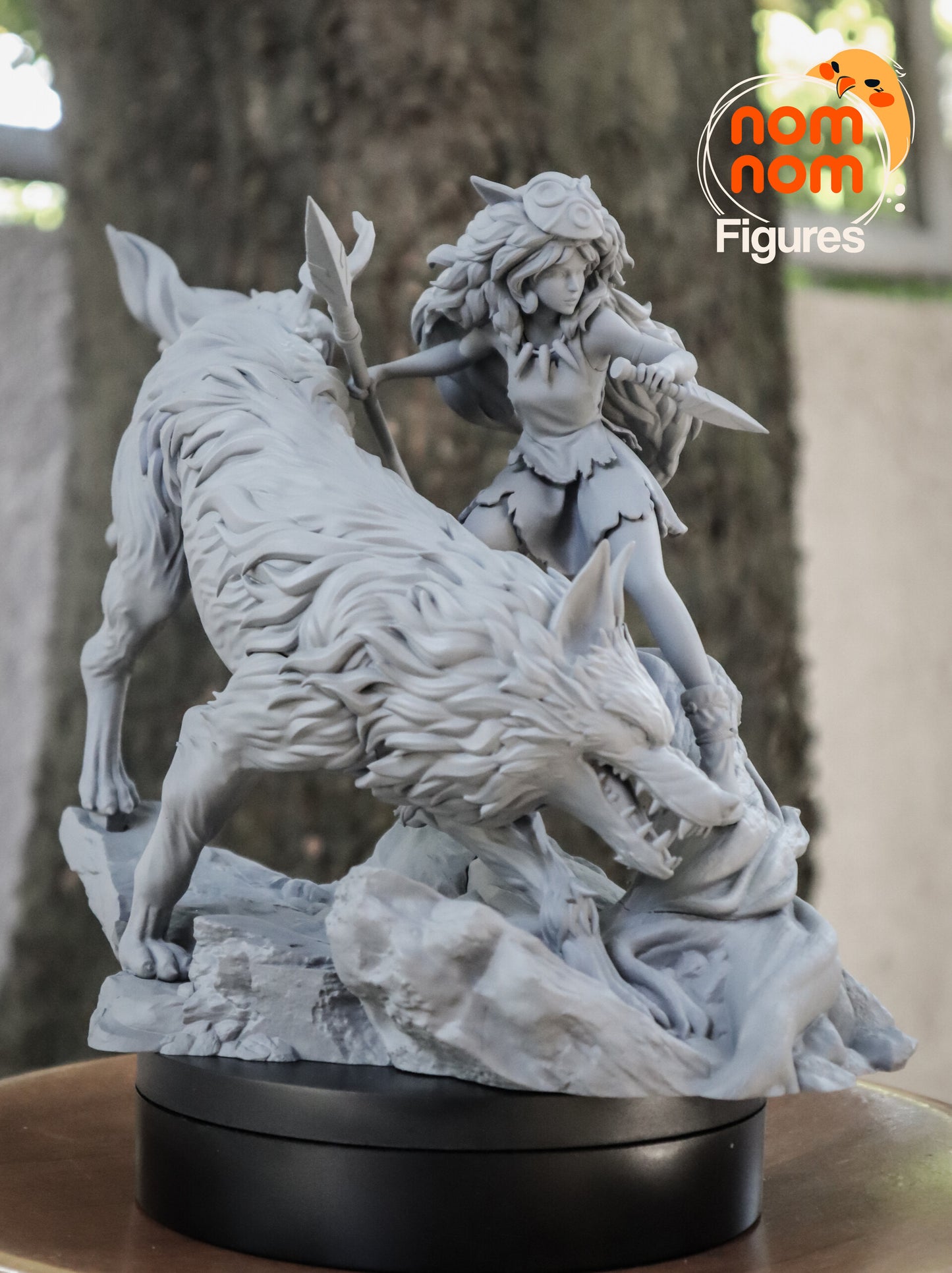 Princess Mononoke | 7.5-Inch Resin Model Kit | Studio Ghibli Wolf Princess