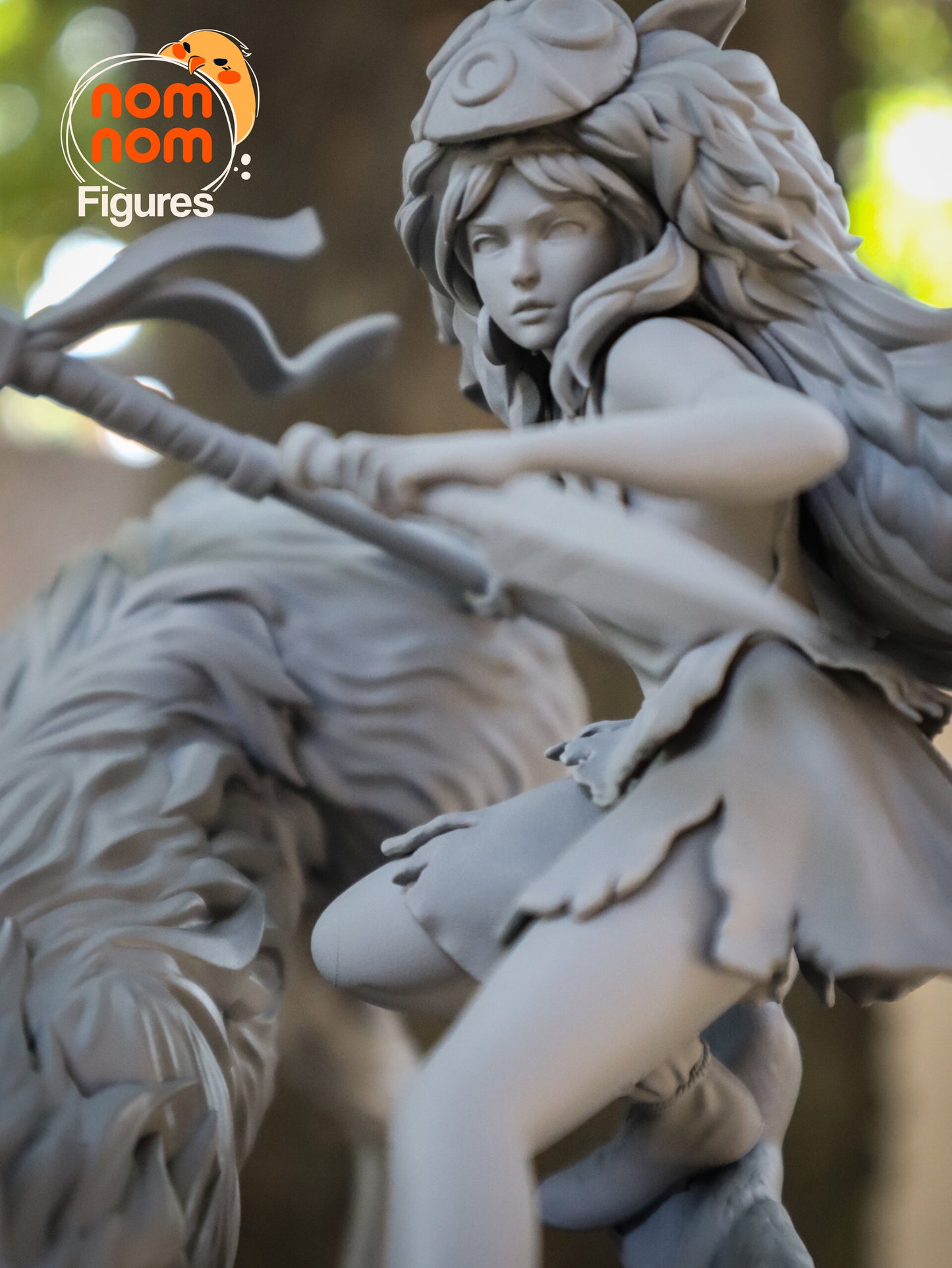 Princess Mononoke | 7.5-Inch Resin Model Kit | Studio Ghibli Wolf Princess