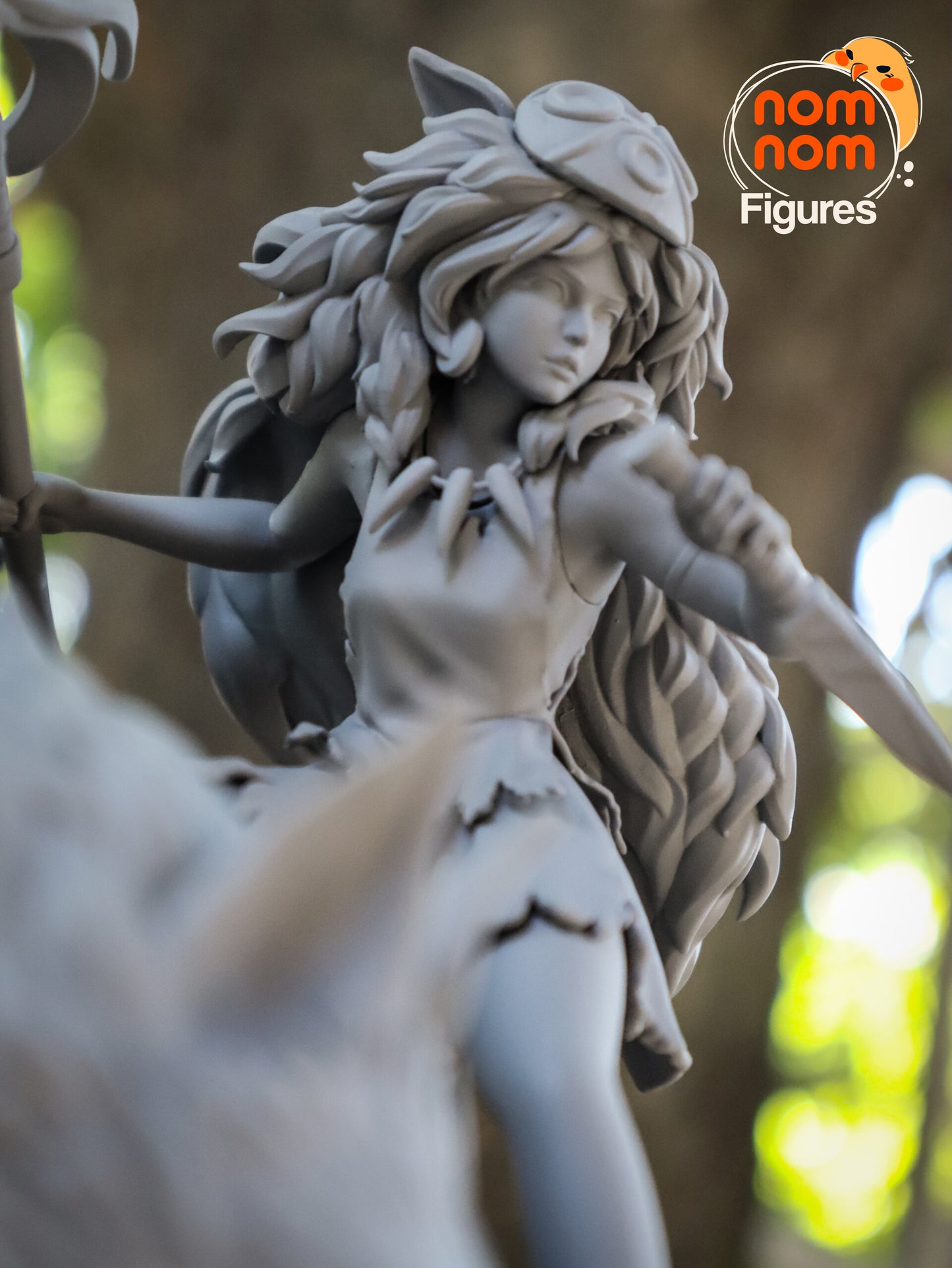 Princess Mononoke | 7.5-Inch Resin Model Kit | Studio Ghibli Wolf Princess