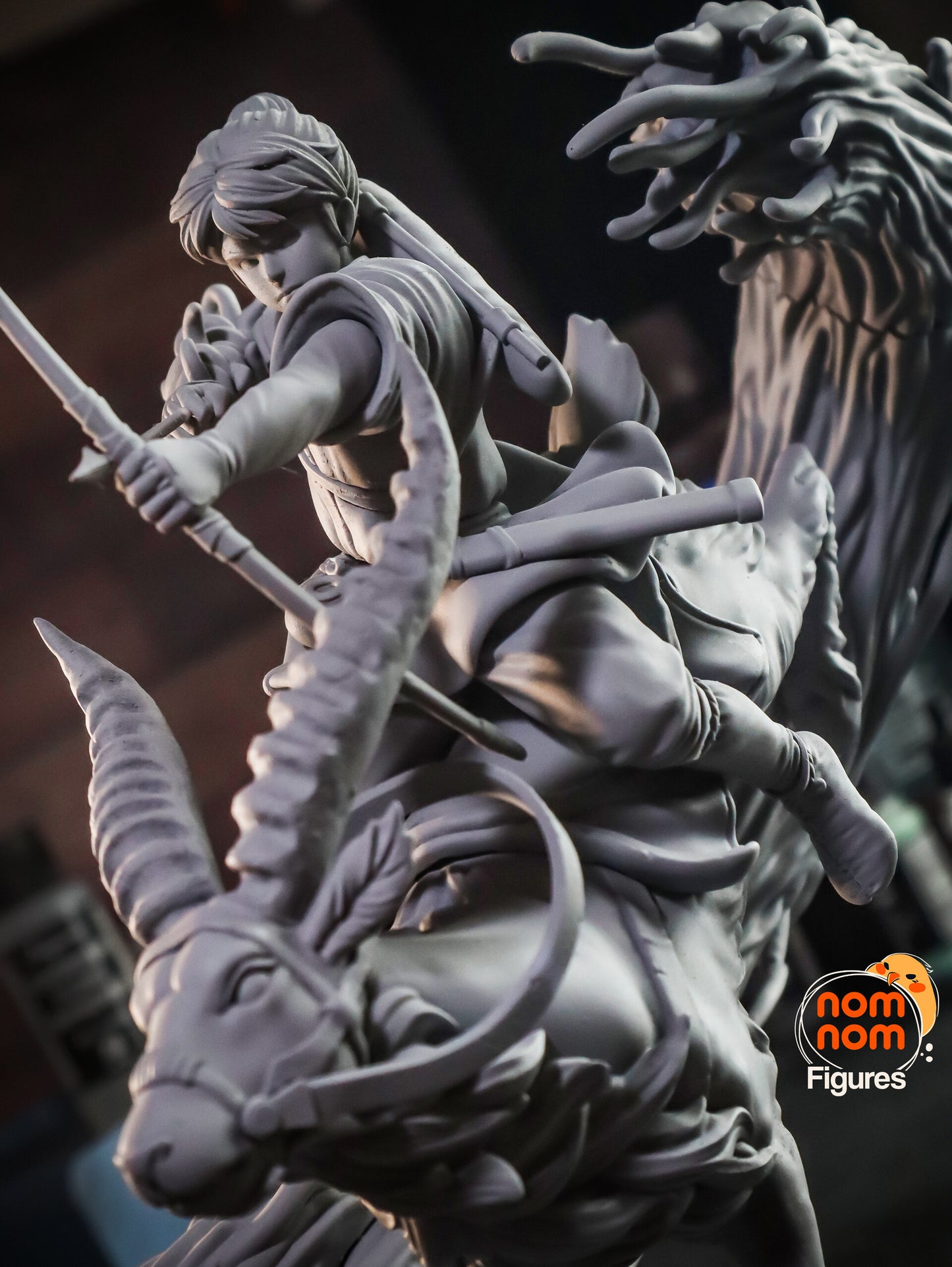 Ashitaka | 9.5-Inch Resin Model Kit | DIY Princess Mononoke Cursed Prince