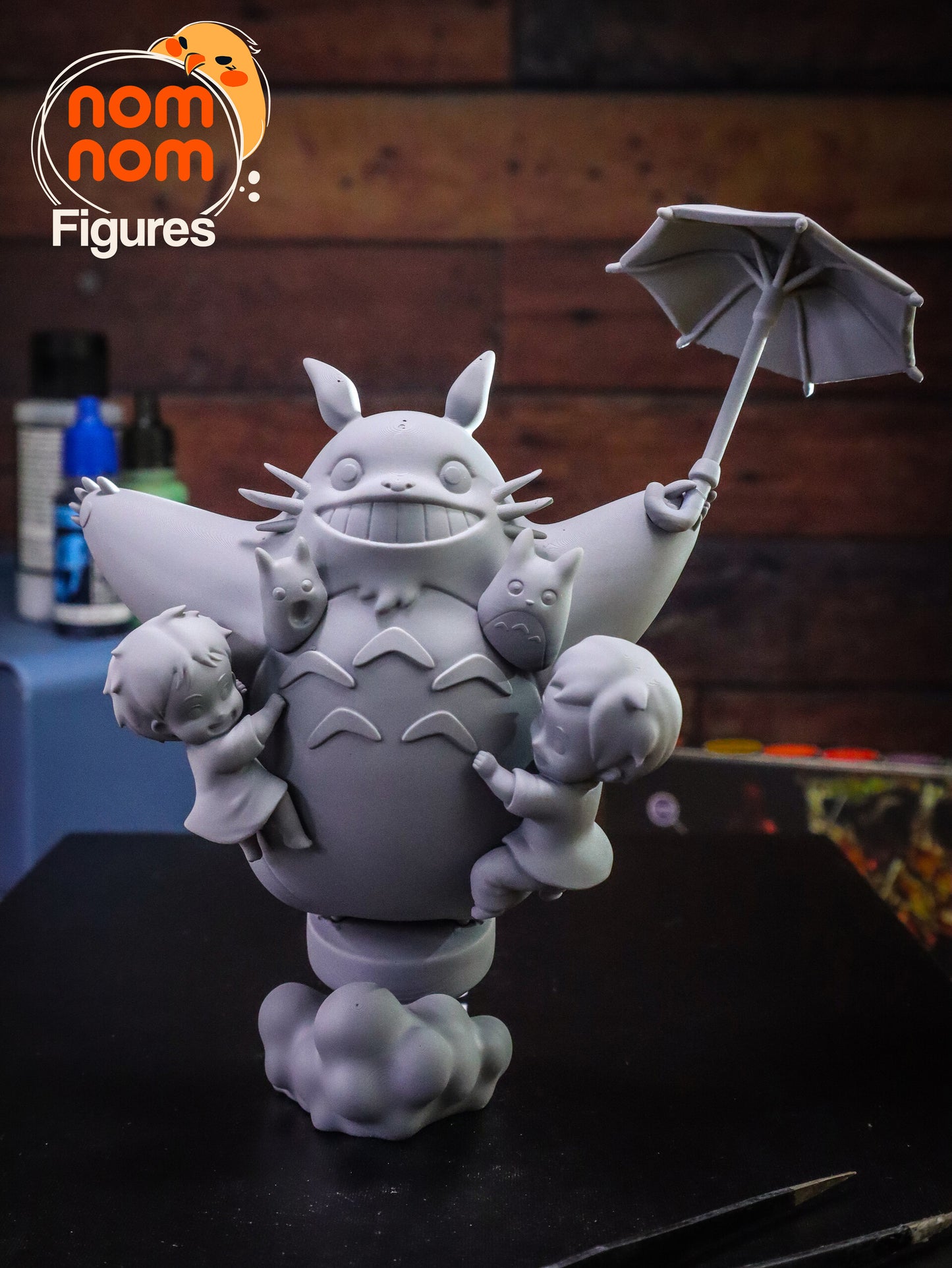 Chibi Totoro | 3" Resin Model Kit | DIY My Neighbor Totoro Flying Moment