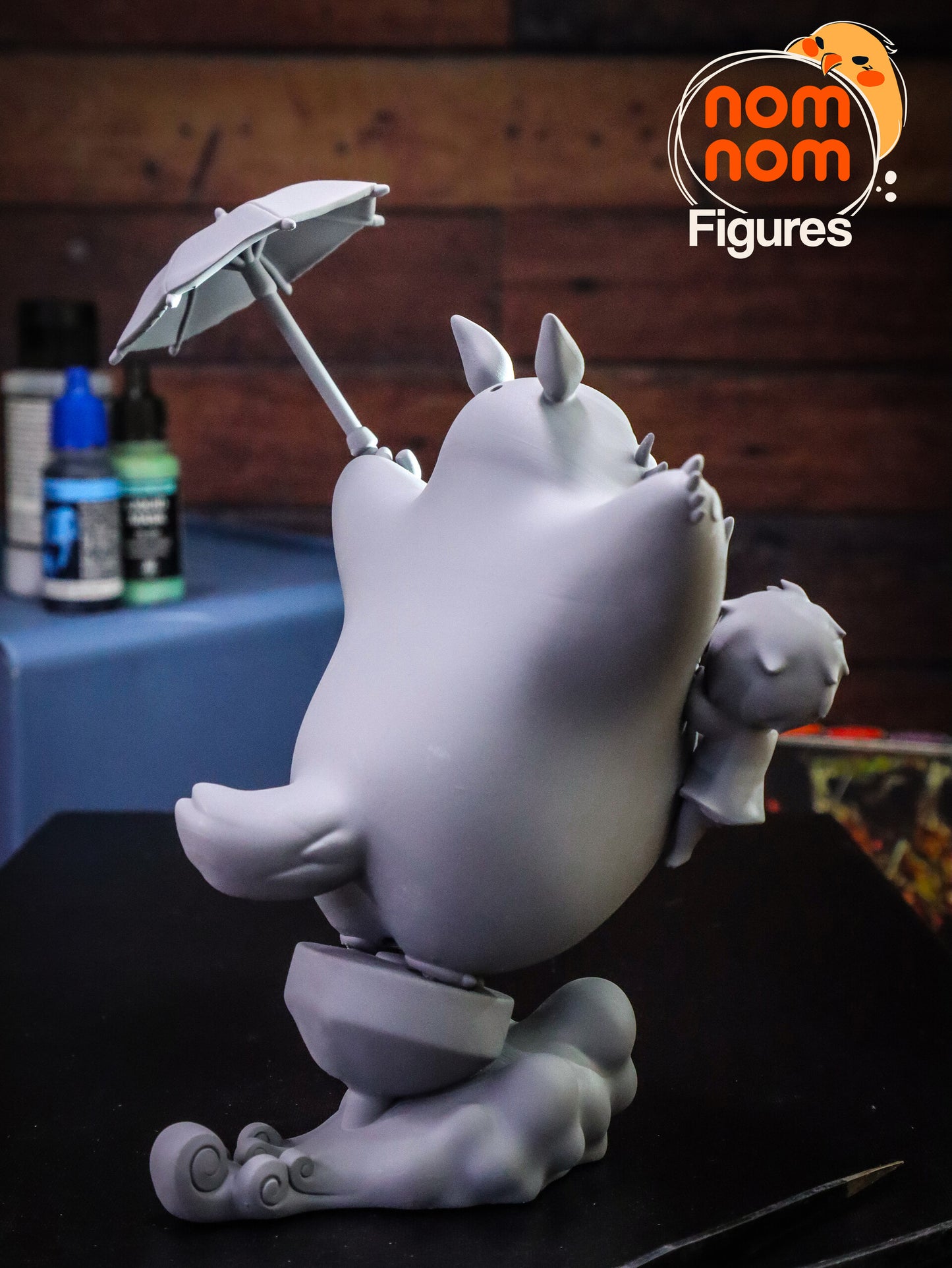Chibi Totoro | 3" Resin Model Kit | DIY My Neighbor Totoro Flying Moment