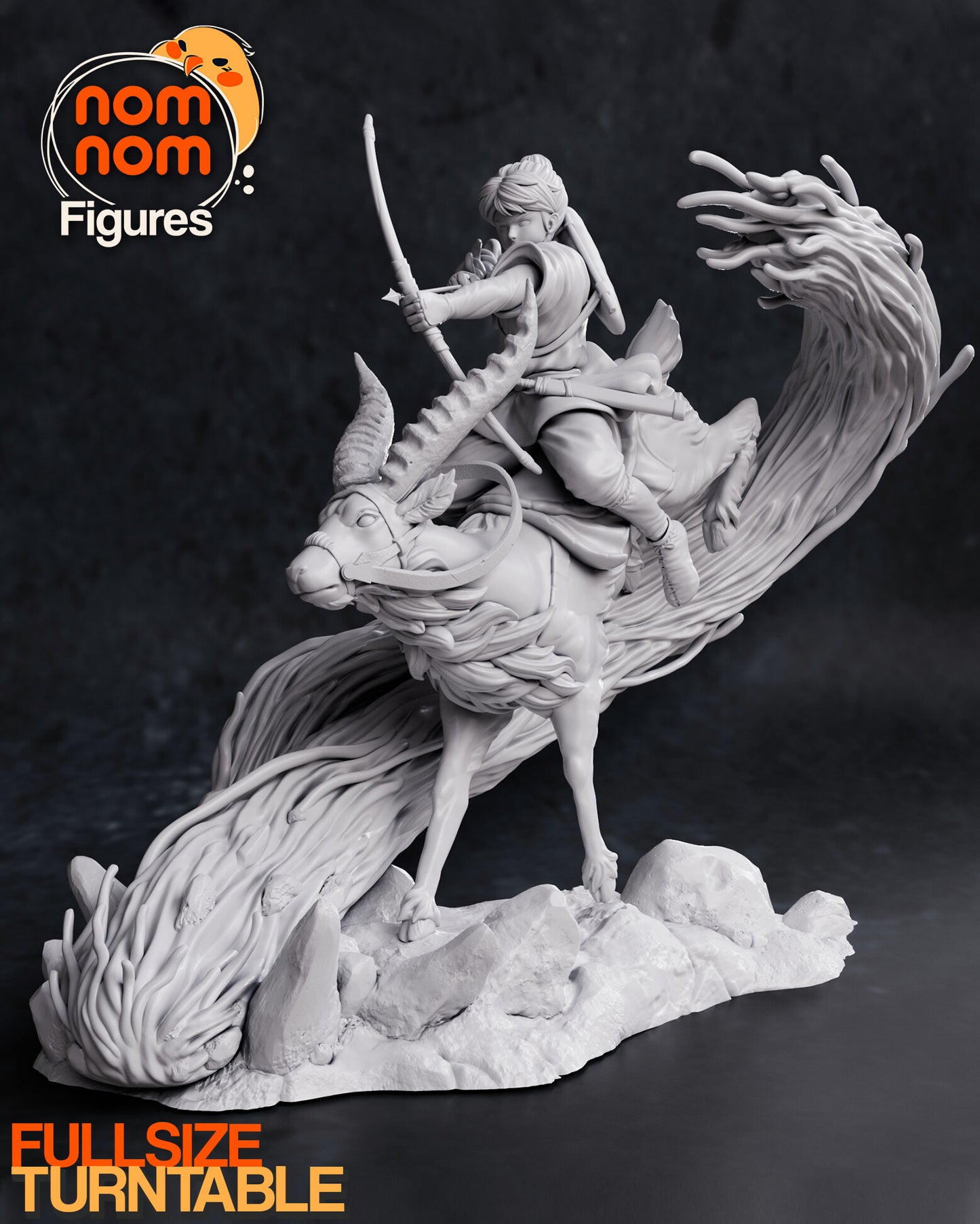 Ashitaka | 9.5-Inch Resin Model Kit | DIY Princess Mononoke Cursed Prince